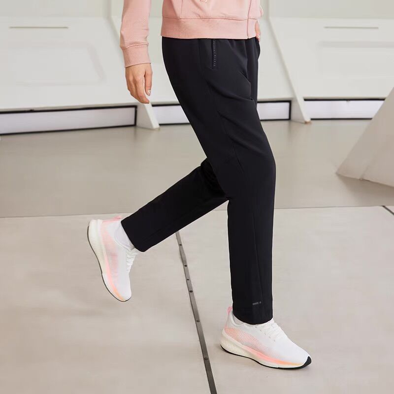 Quần gió lót nỉ nữ Lining AYKR532-1