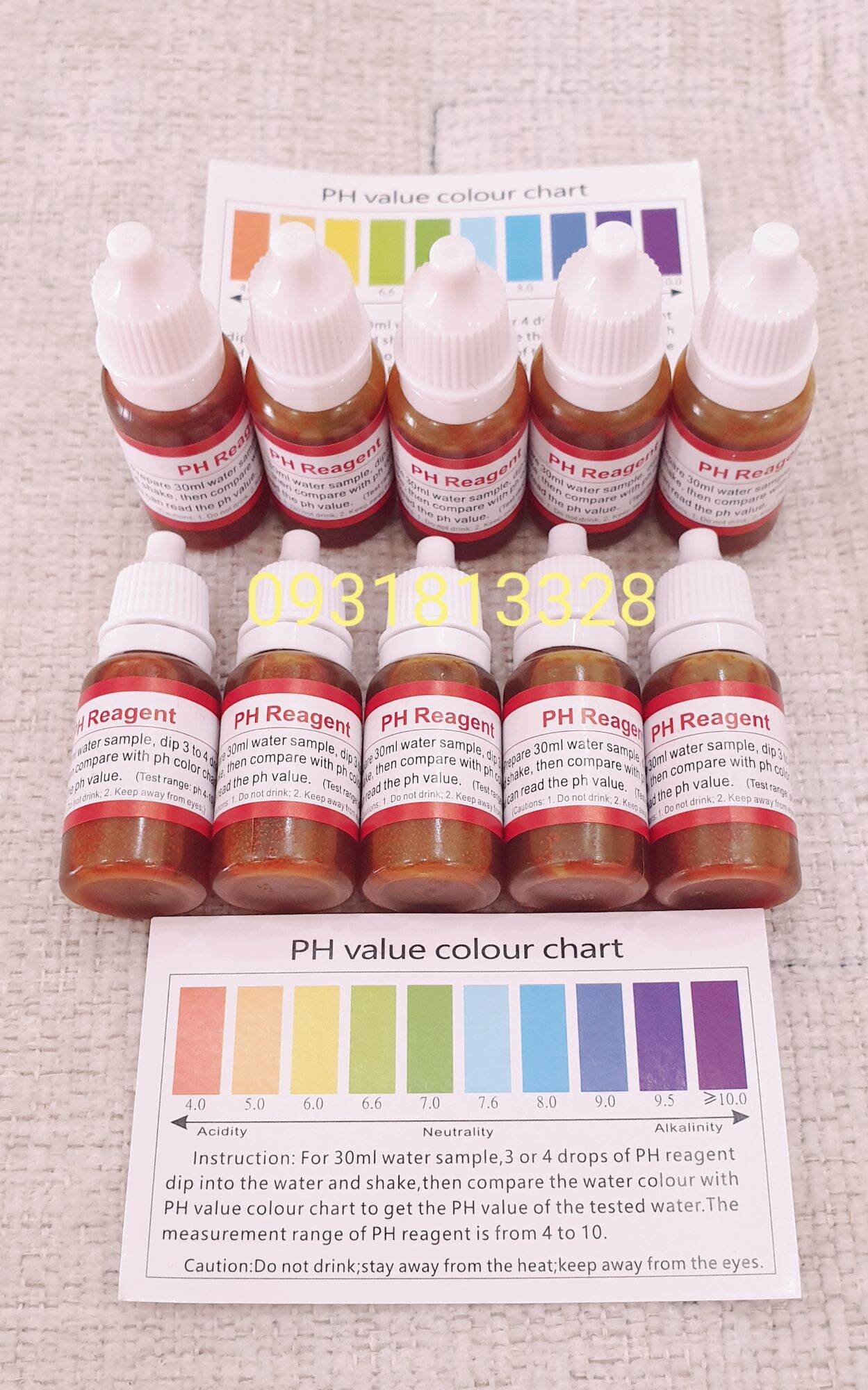 Dung dịch test pH cựa nước