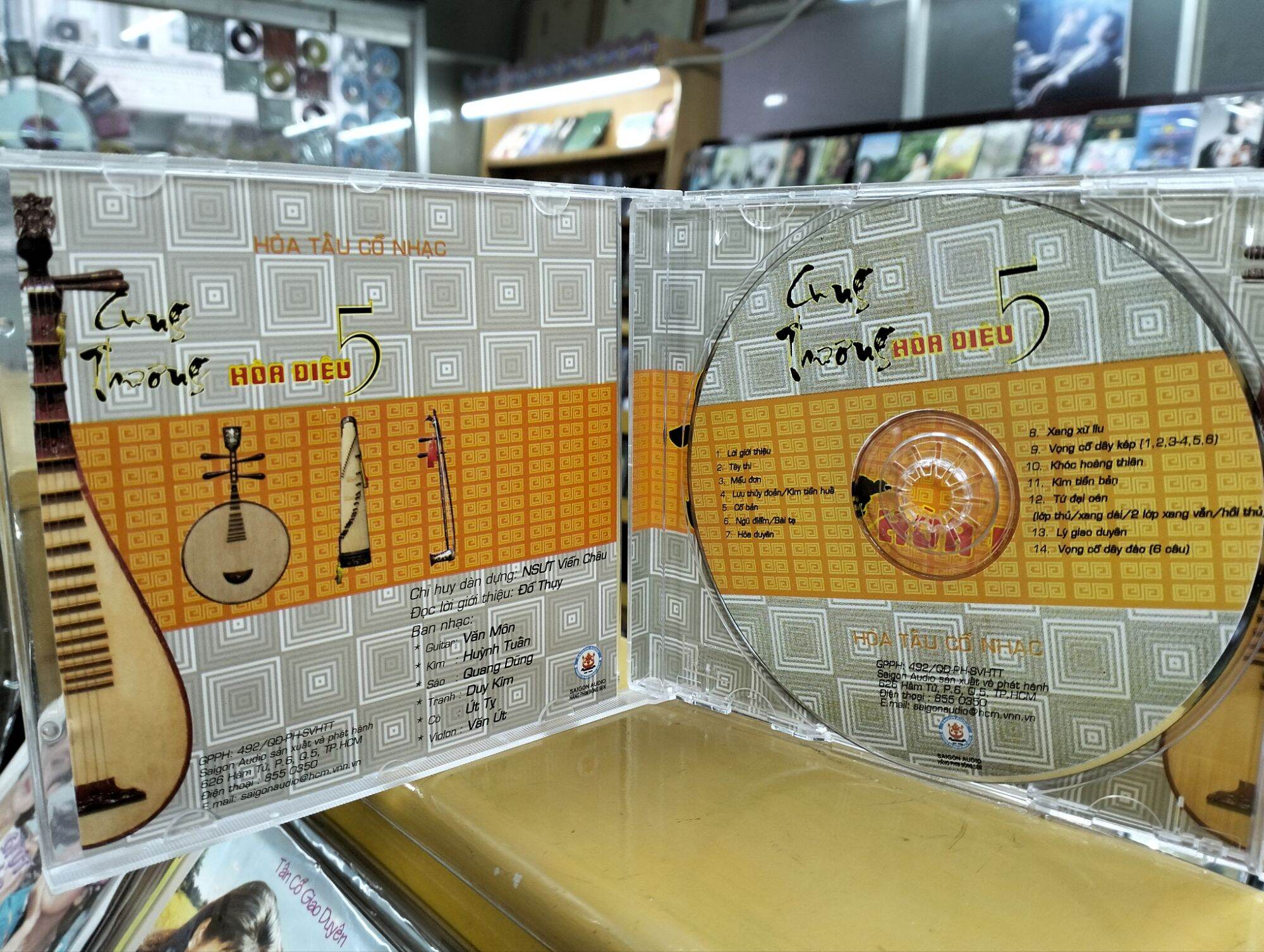 Đĩa CD hoà tấu - Cung thương hoà điệu 5