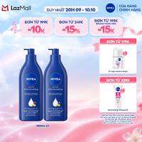 Sữa Dưỡng Thể NIVEA Dưỡng Ẩm Chuyên Sâu 72H | Thấm Nhanh (550 ml)/ Kem Body - 80212/80212x2