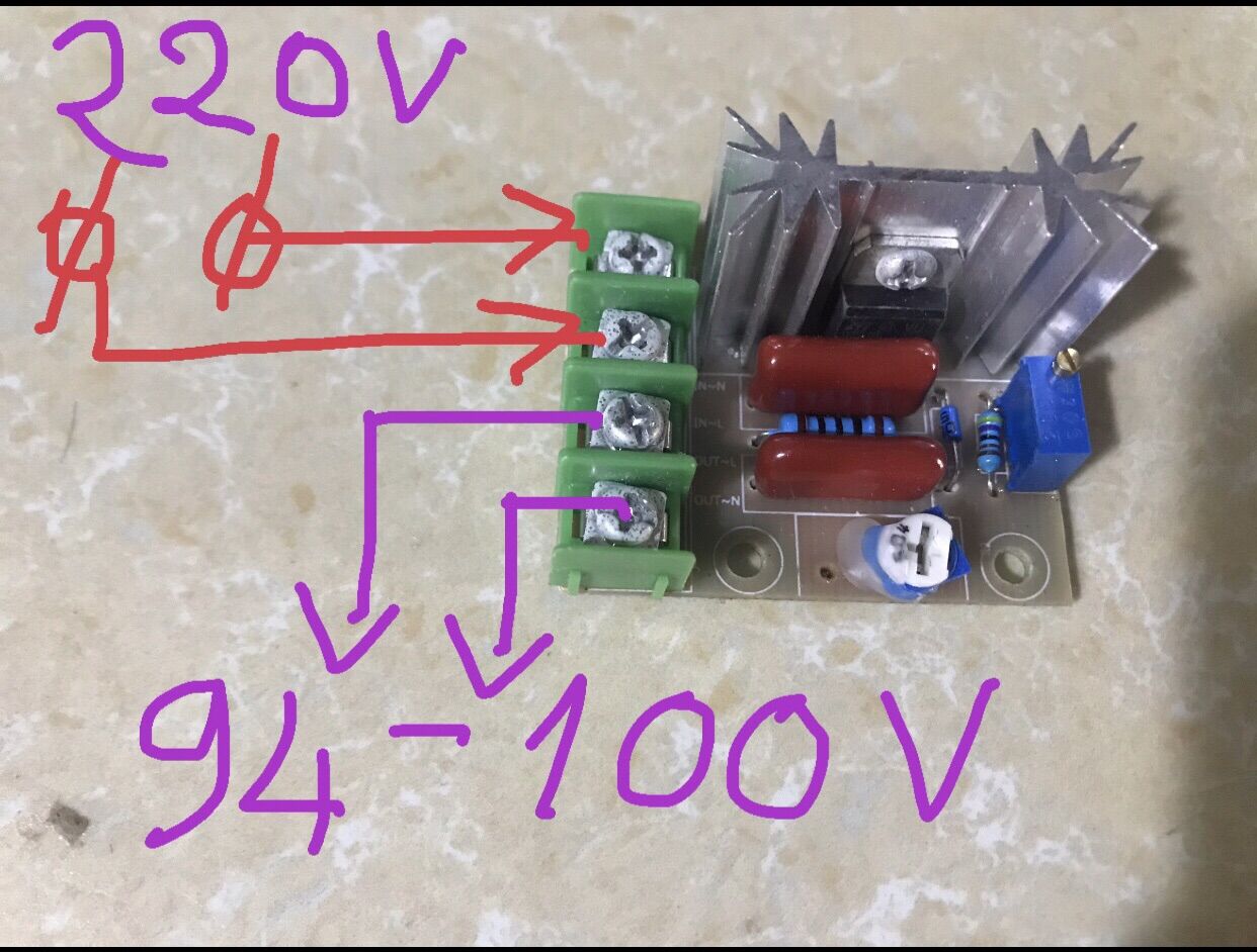 mạch cản 220V-100V(2000w)