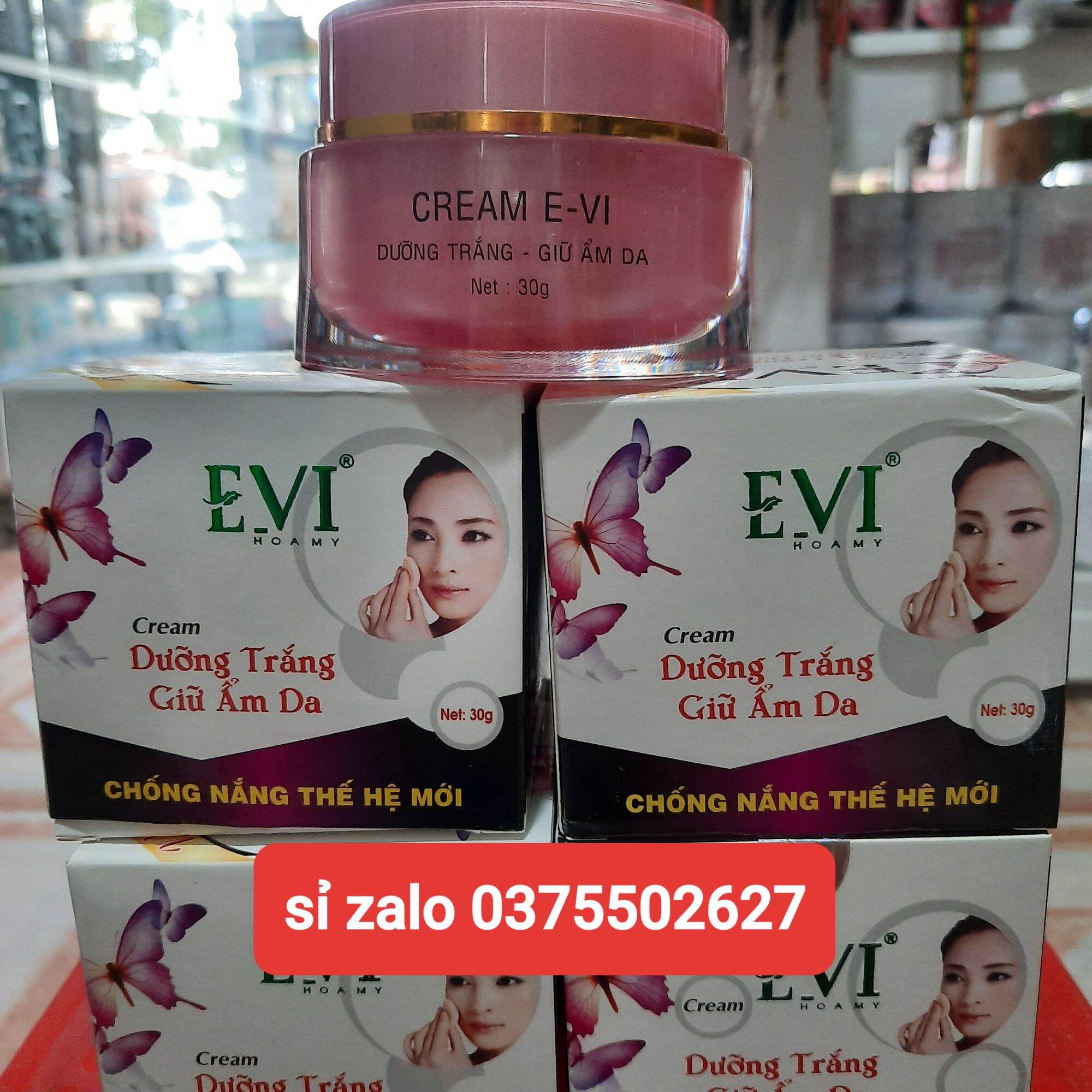 kem evi dưỡng trắng giữ ẩm da