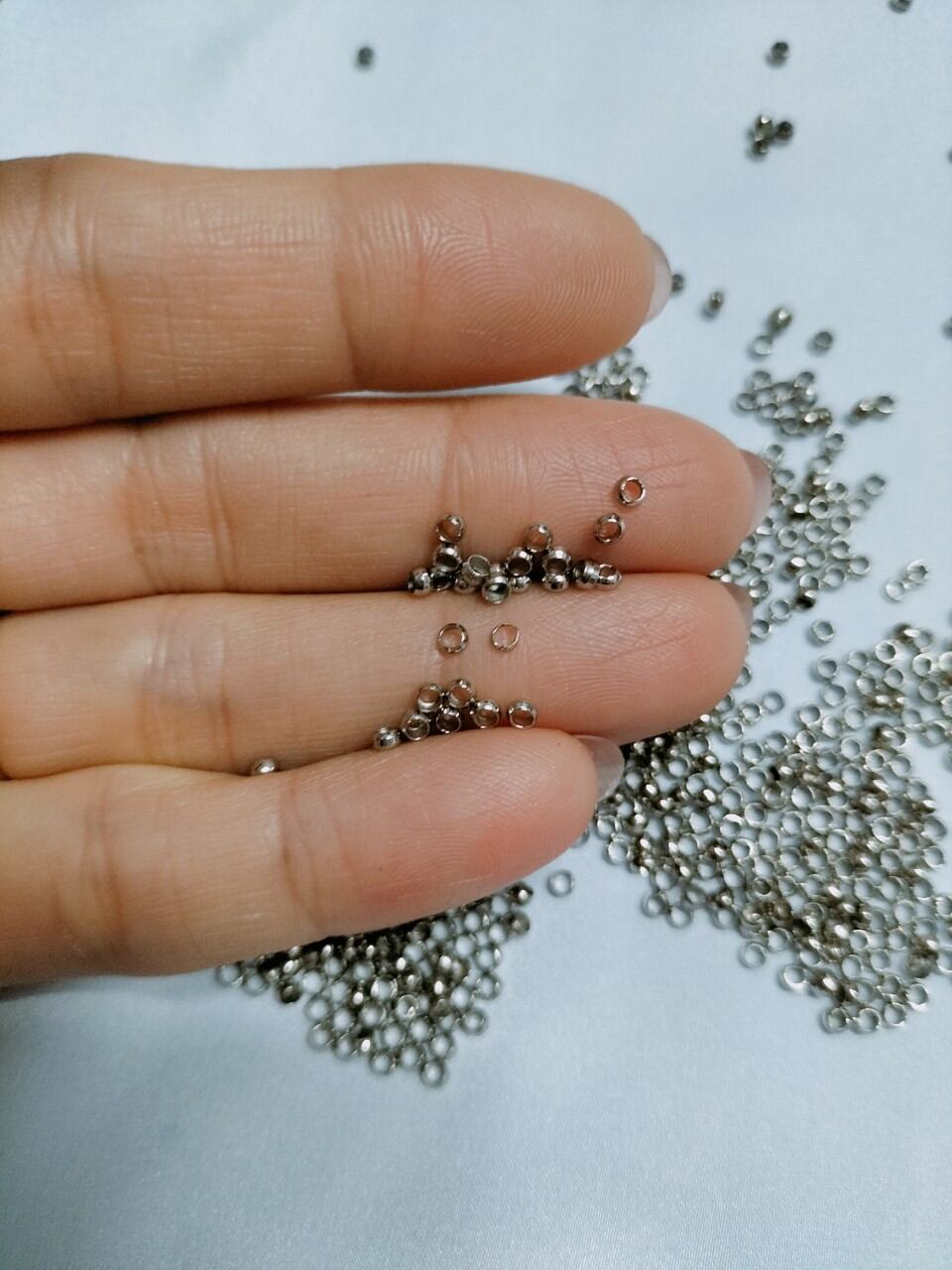 Hạt kẹp đầu che nút thắt 2li làm vòng handmade