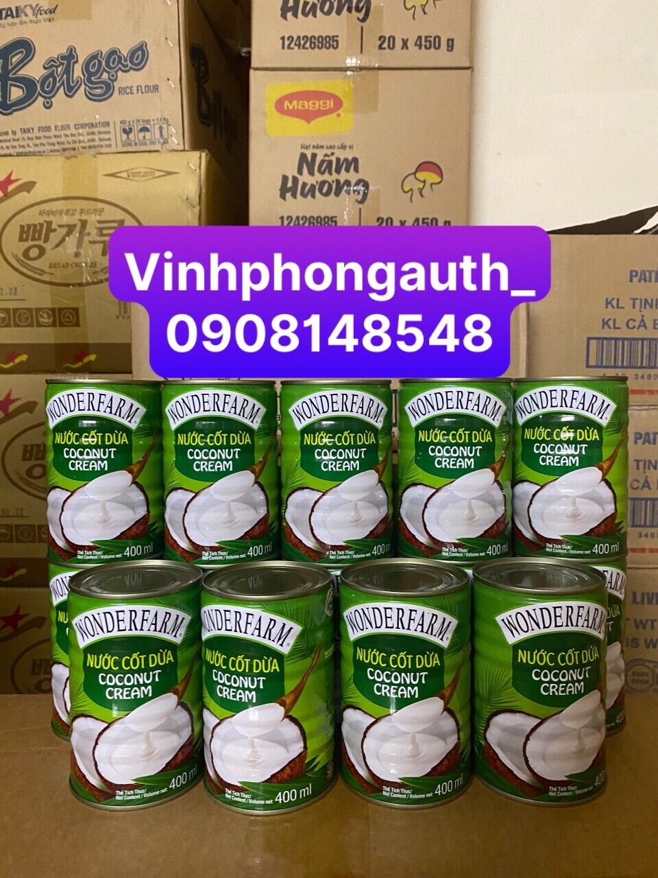 Nước cốt dừa Wonderfarm 400ml