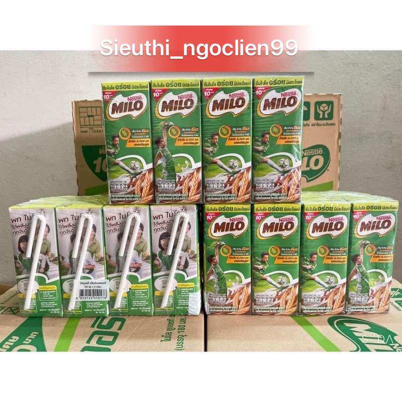 Thùng Sữa Milo 48 Hộp x 170ml Thái Lan [ Bọc Chống Sốc ]