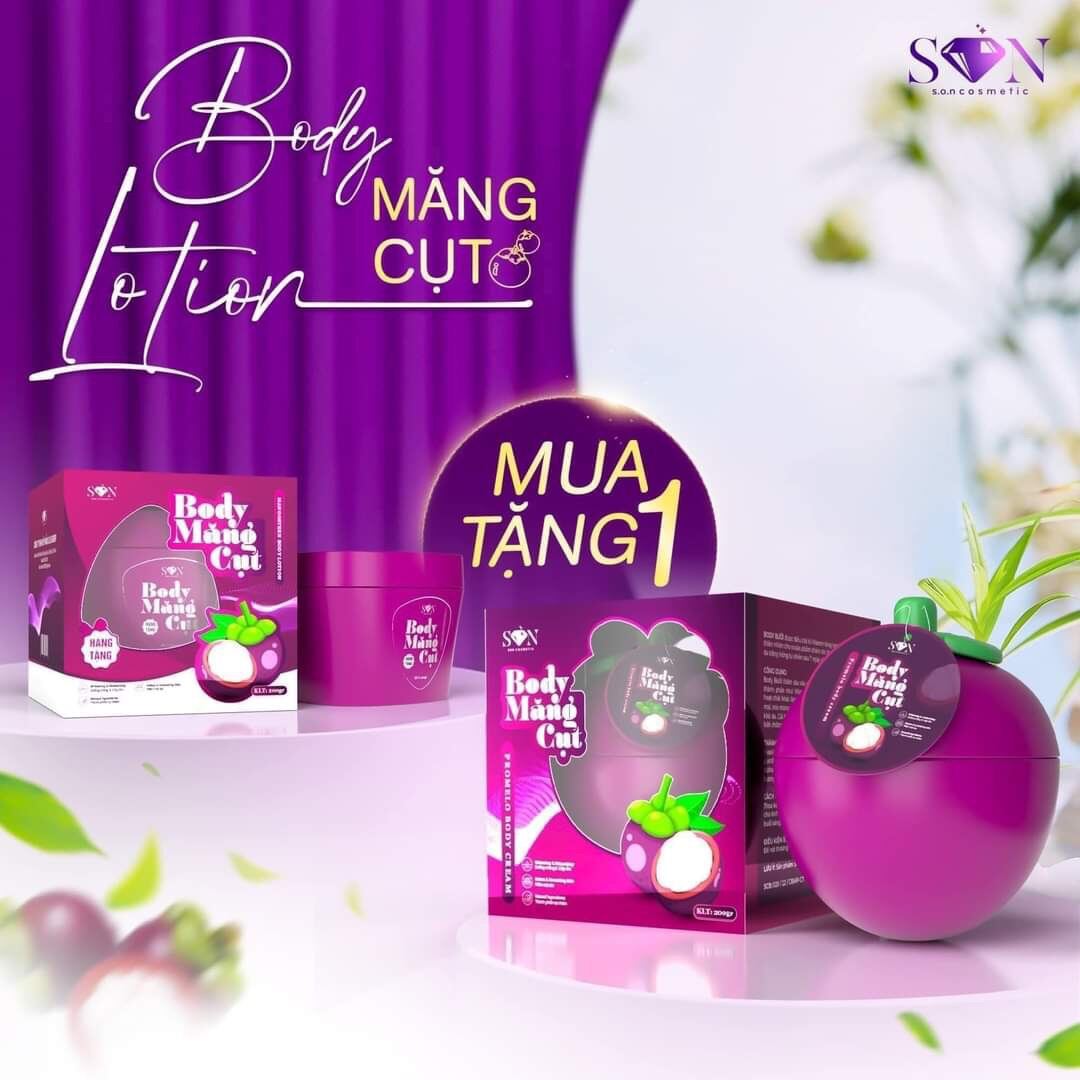 Body Măng Cụt Chính Hang SON  tặng kèm hũ Body