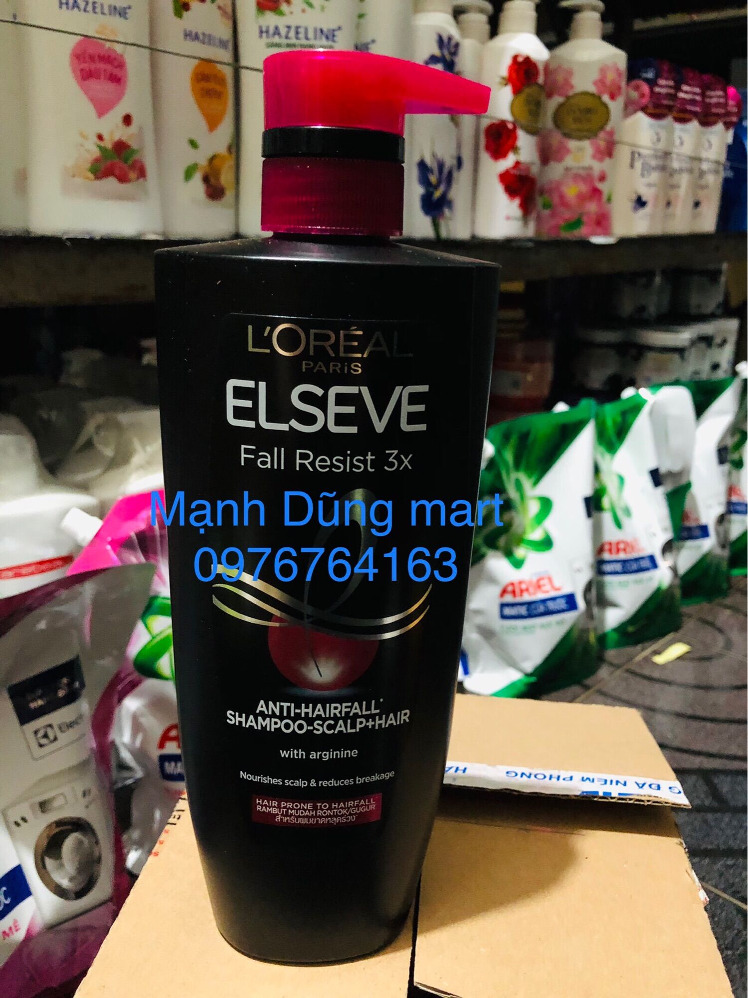 Dầu Gội Cho Tóc Rụng LOreal Paris 650ml Elseve Fall Resist 3x Anti-hair Fall Shampoo