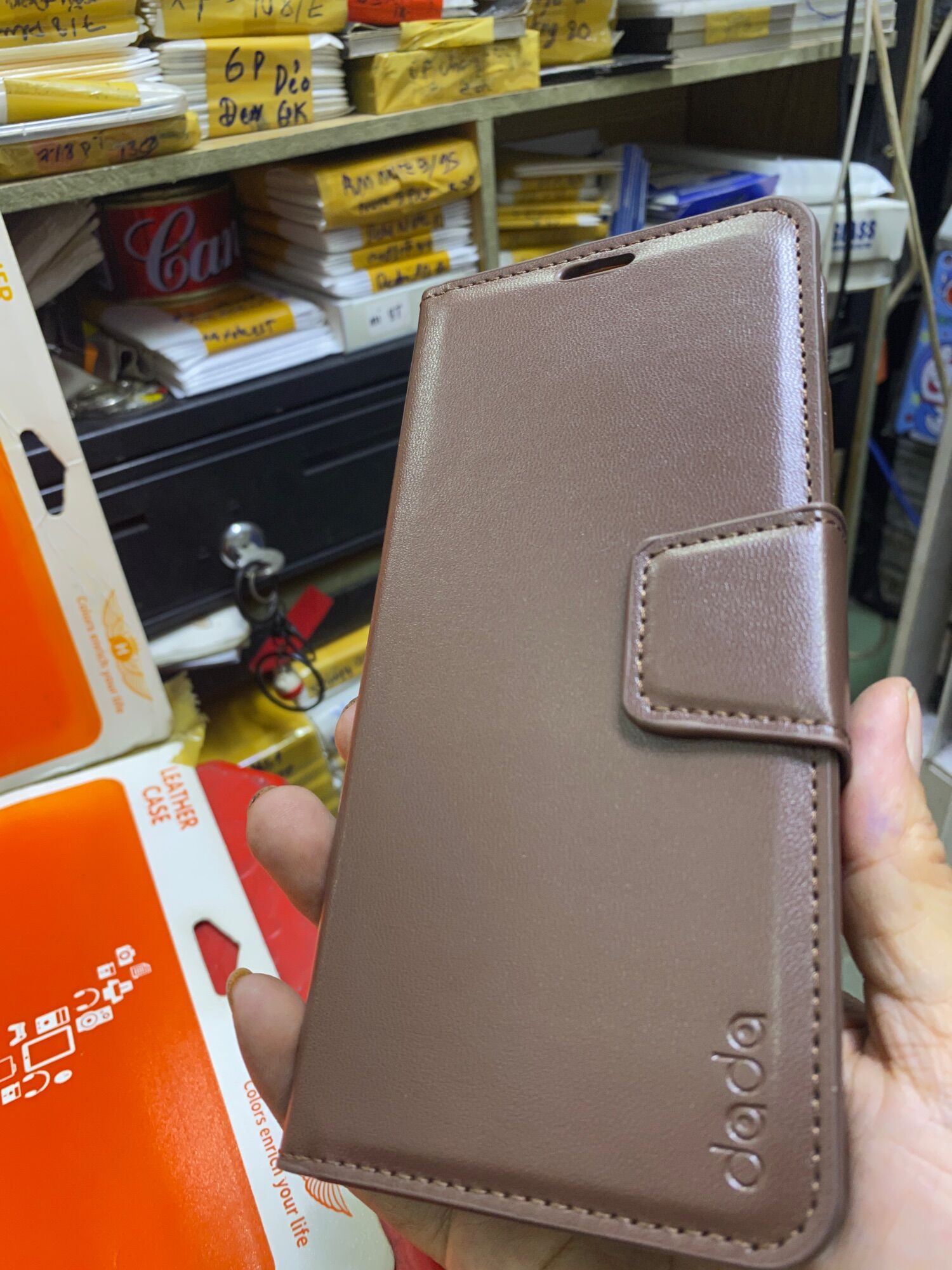 Bao da Sámung A03 dẻo kiểu da bên trong có ví thời trang