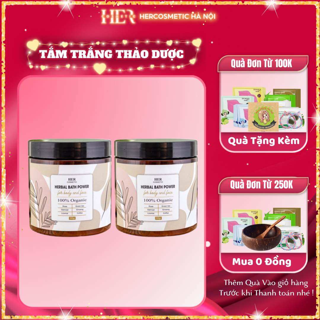Combo 2 hộp tắm trắng thảo dược tặng kèm 1 bộ gáo dừa. giúp da trắng sáng mềm mịn, tắm trắng tại nhà