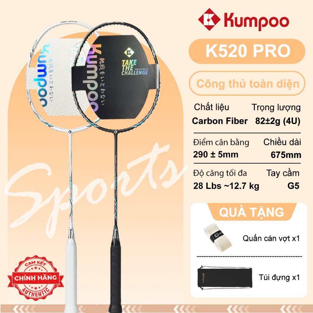 Vợt cầu lông KUMPOO K520 PRO chính hãng