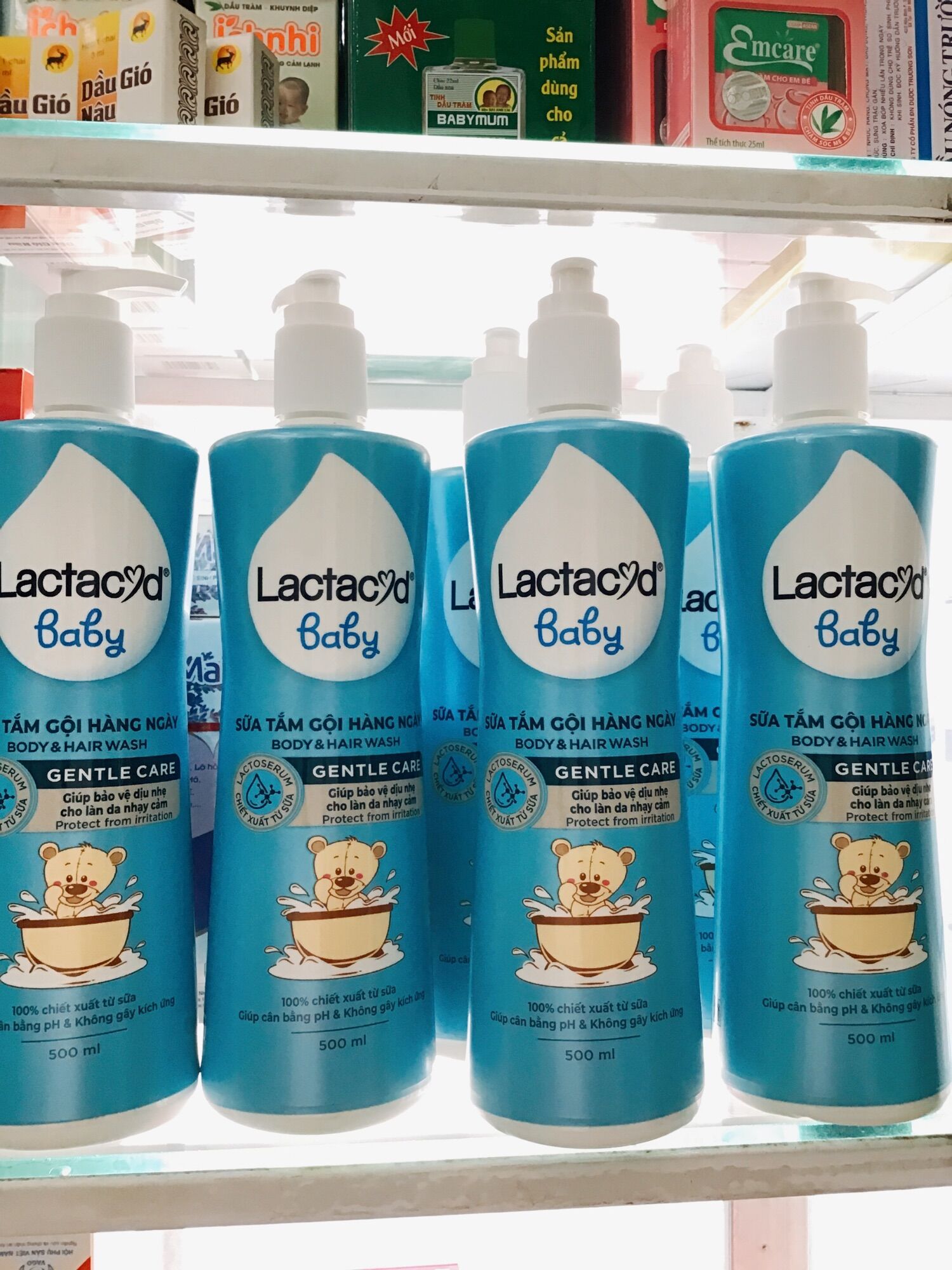 Tắm rôm sẩy Lactacyd BB chai 500ml [mẫu mới nhất]