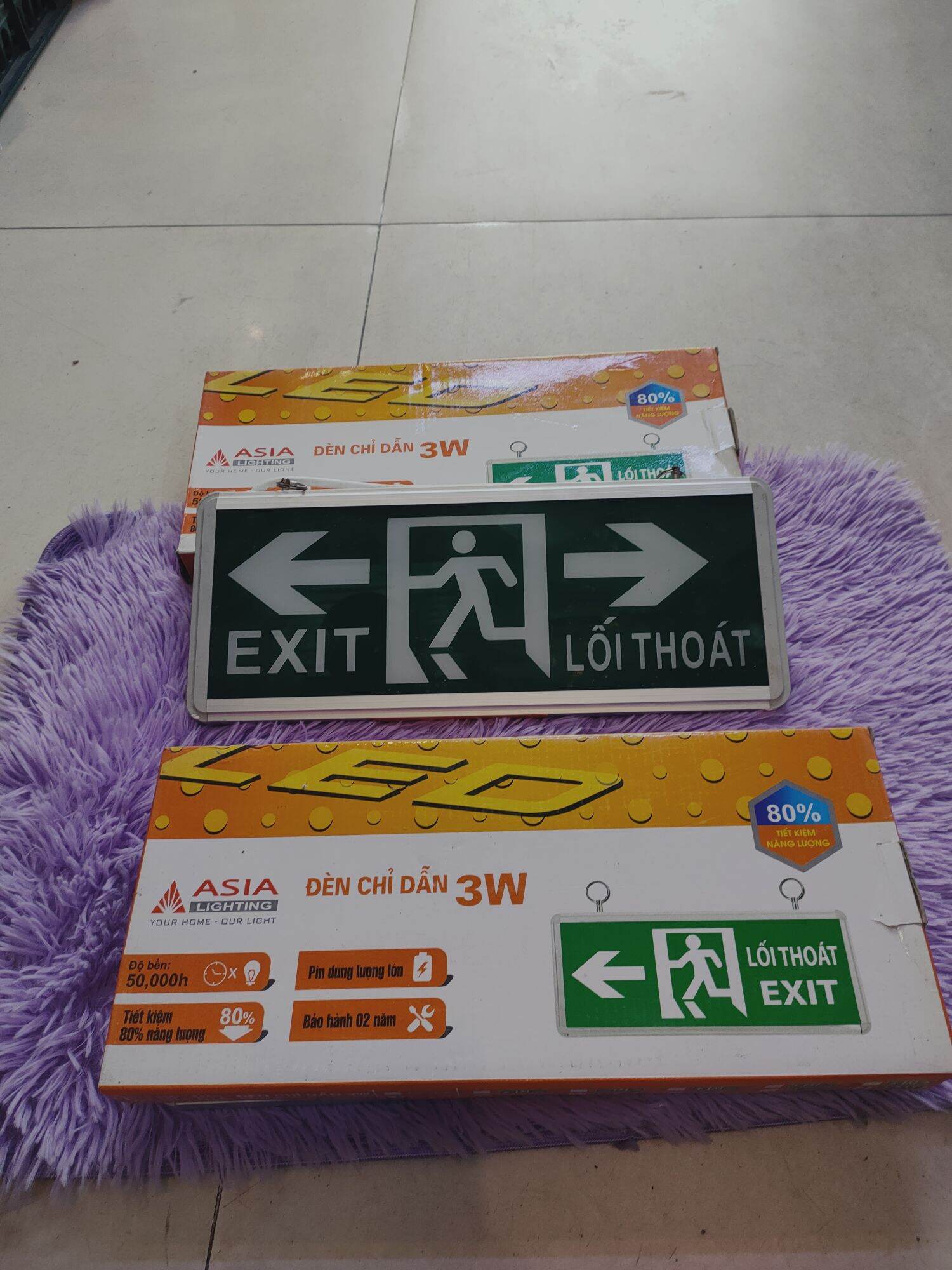 Đèn exit, thoát hiểm các loại asia