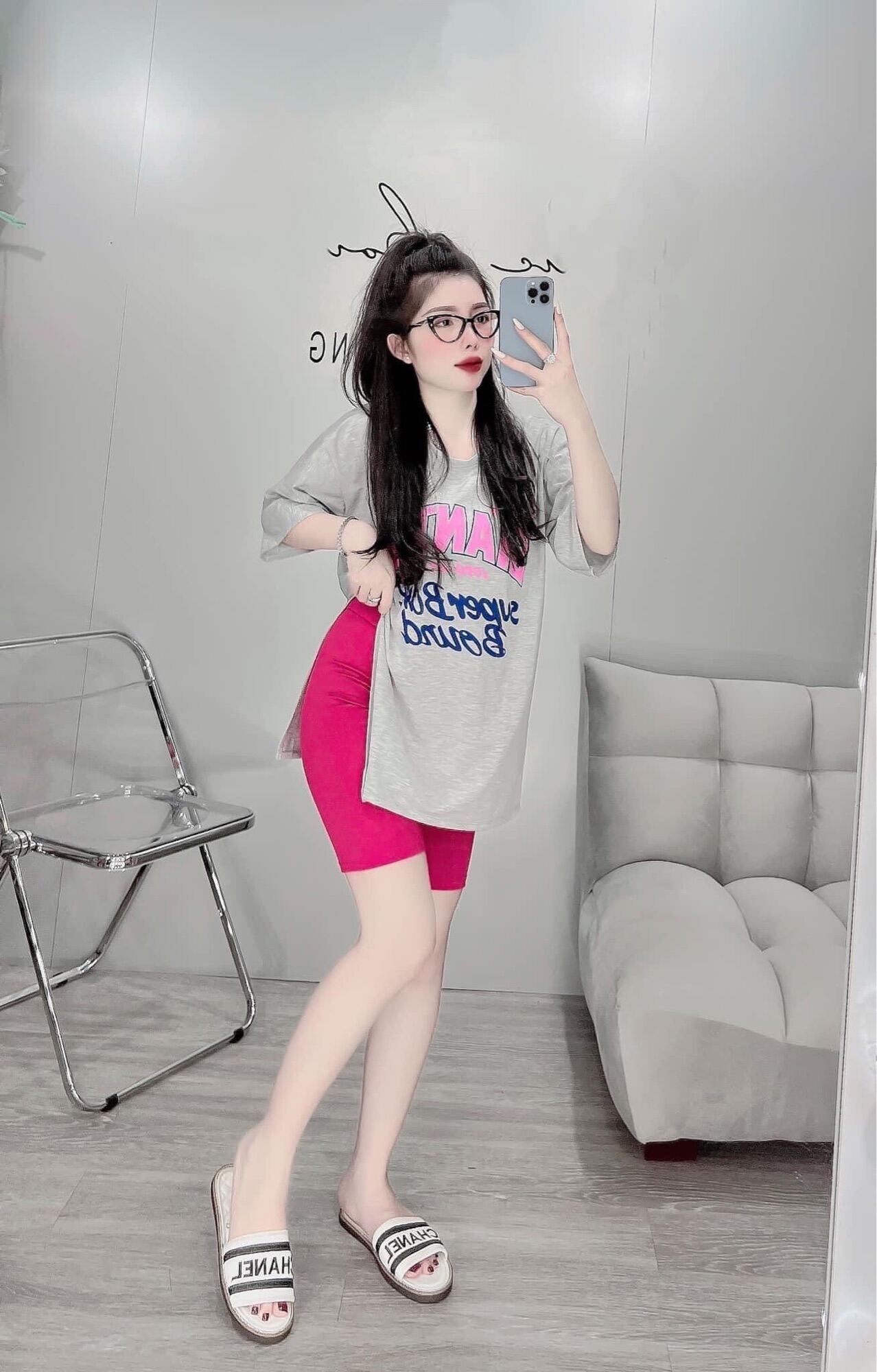 Set áo vạt dài quần ngố giá rẻ