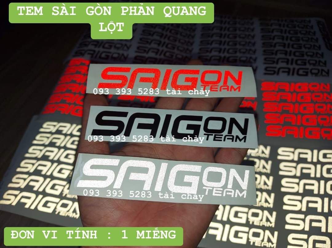 [ 1 MIẾNG ] TEM DECAL SÀI GÒN DÀI 12 CM DÁN TRANG TRI XE