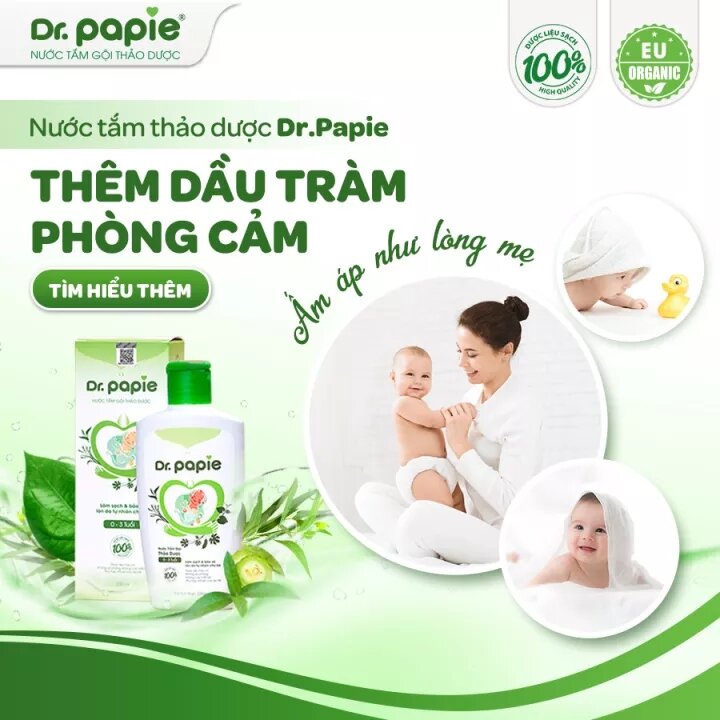 Nước tắm thảo dược Dr.Papie(Chai 230ml)
