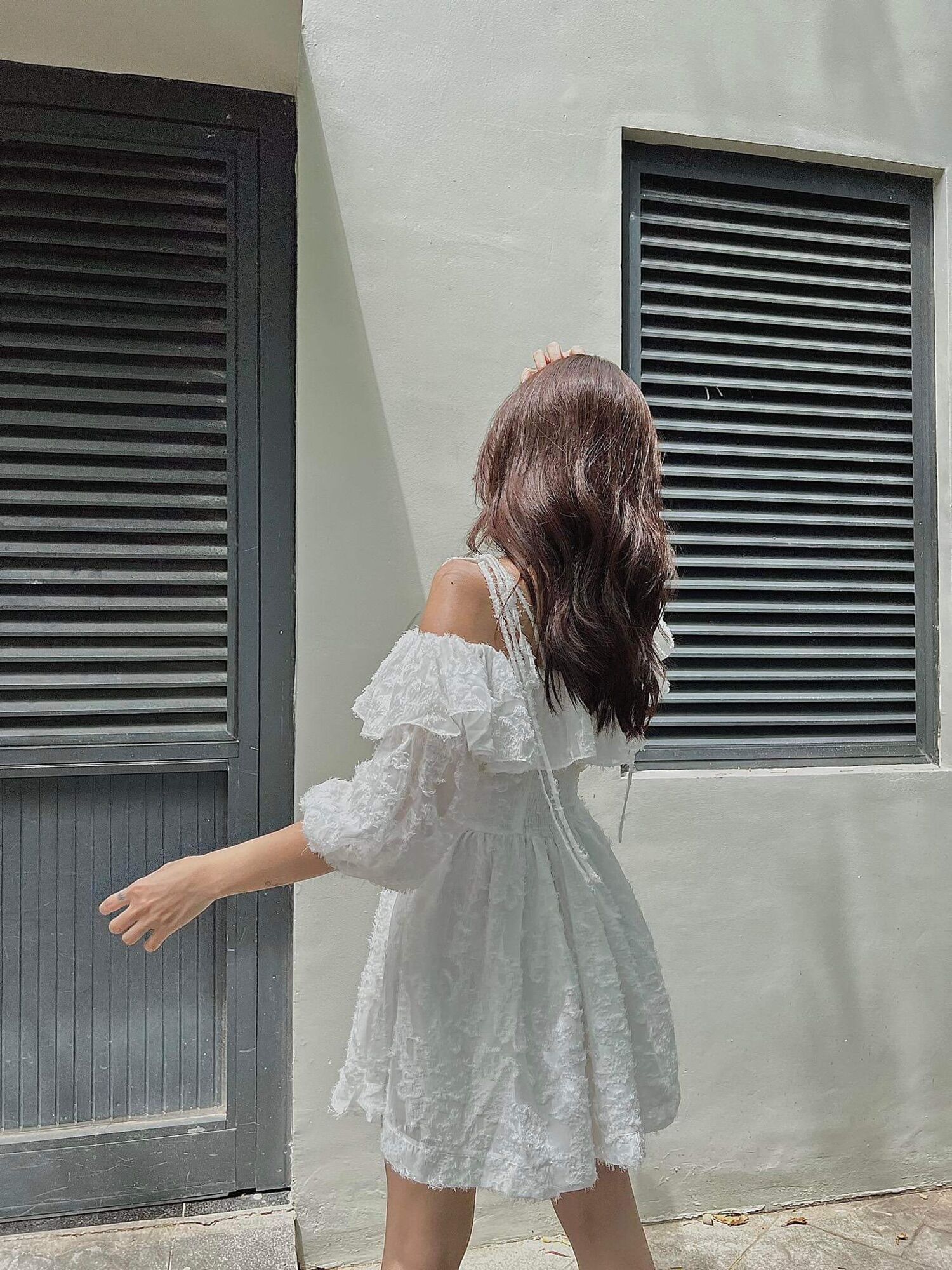 Đầm trễ vai cột dây - D205