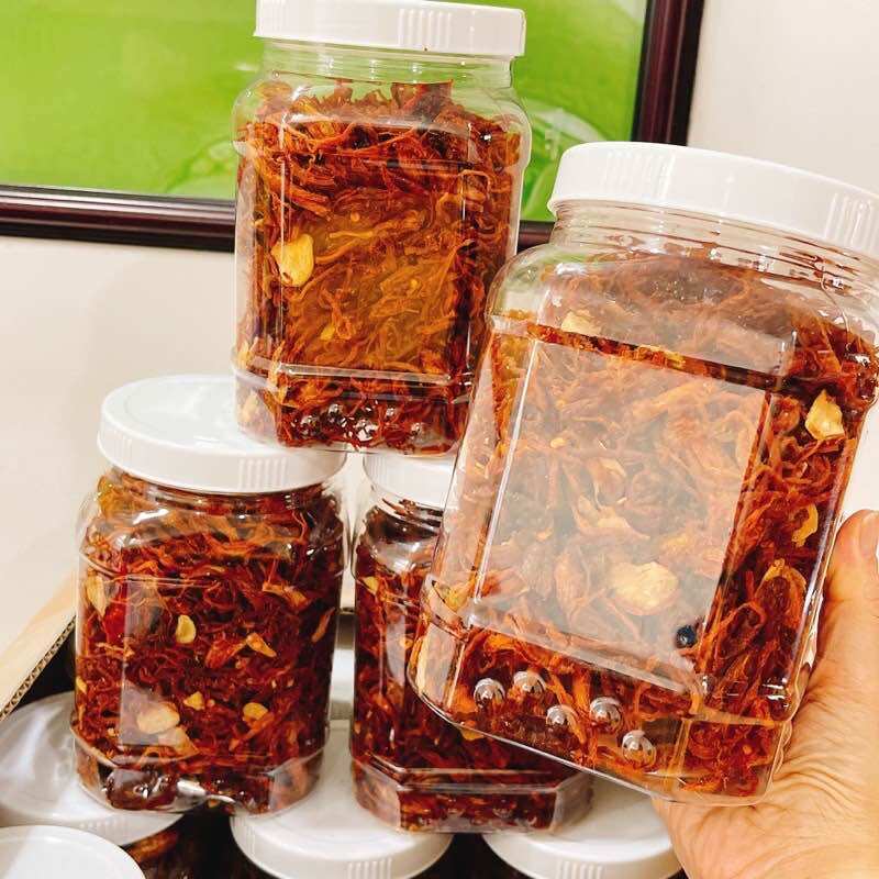 KHÔ HEO CHÁY TỎI LOẠI 1 ( Thơm ngon - Đậm vị )