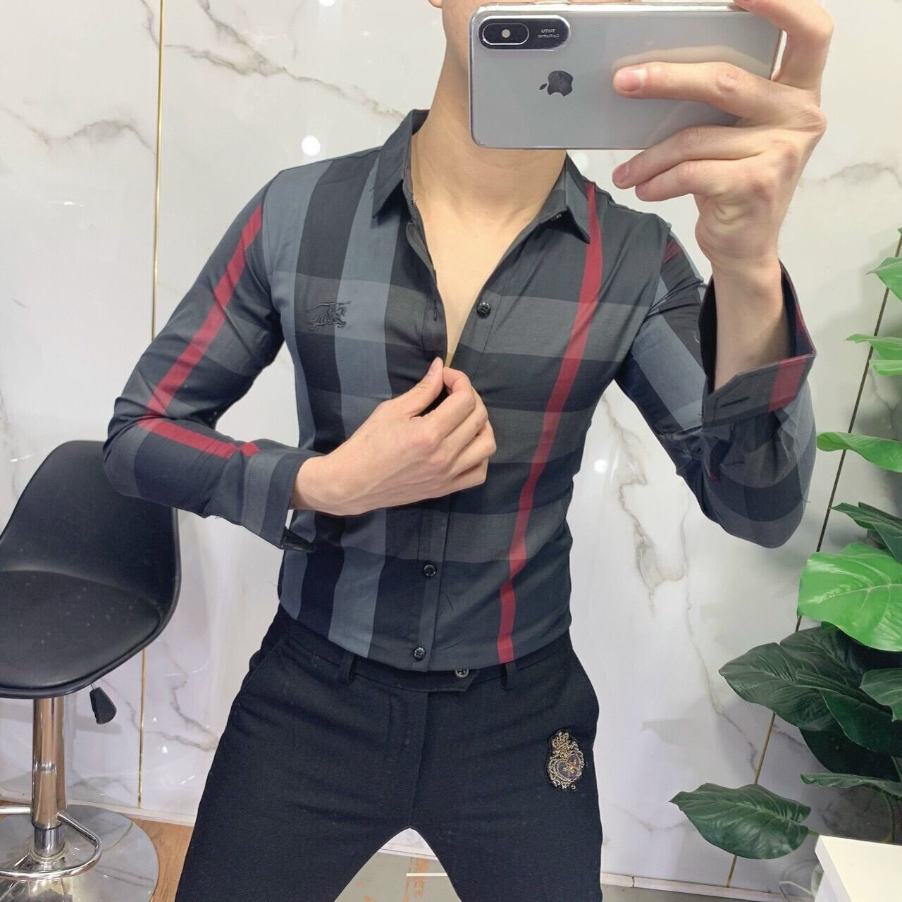 Áo Sơ Mi Kẻ BBR Hàng Super