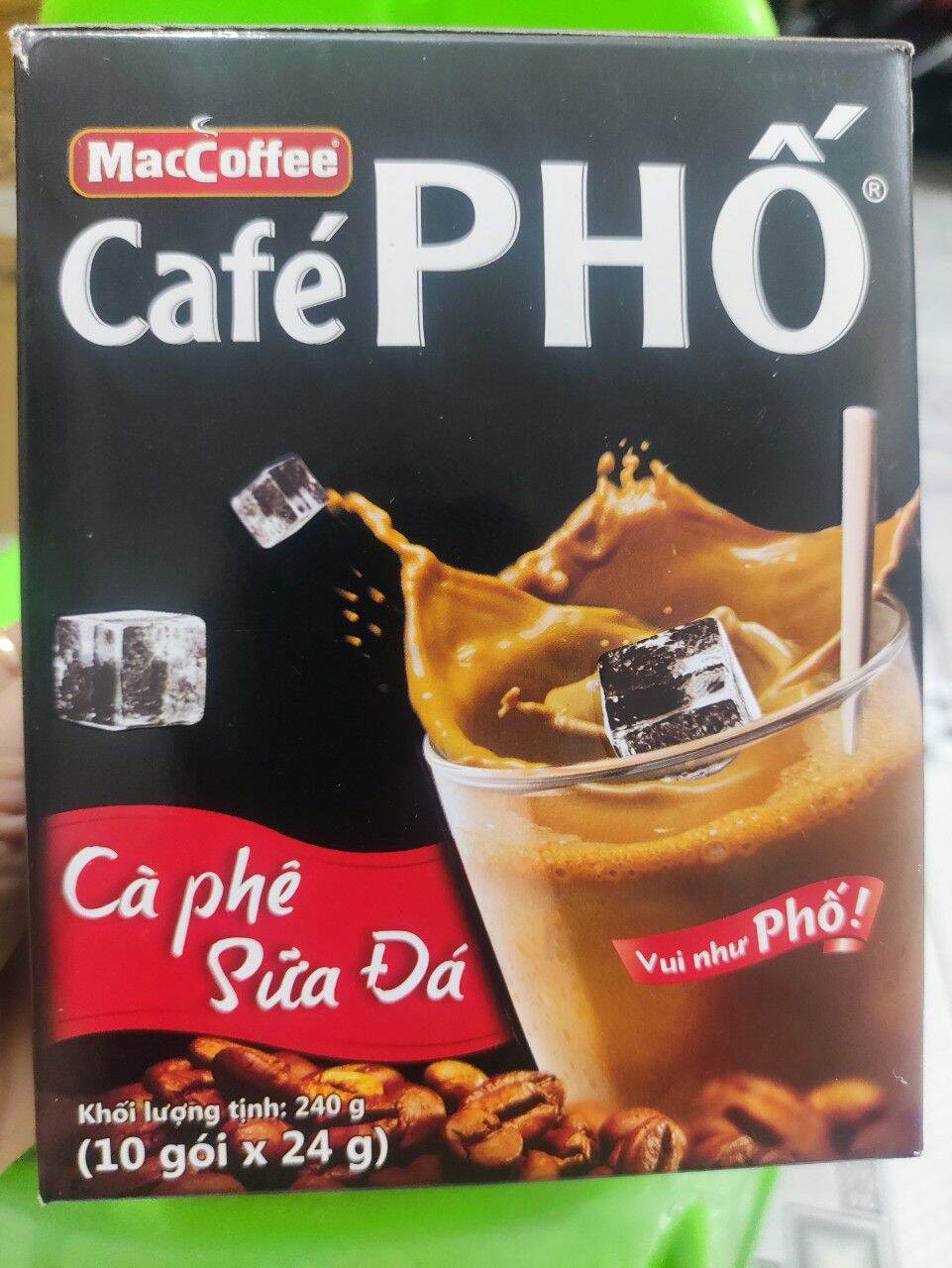 Cà phê PHỐ sữa đá hộp 10 gói*24g