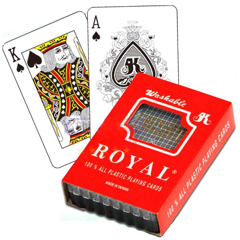 Bộ bài tây Đài Loan 52 lá bằng nhựa không thấm nước Royal