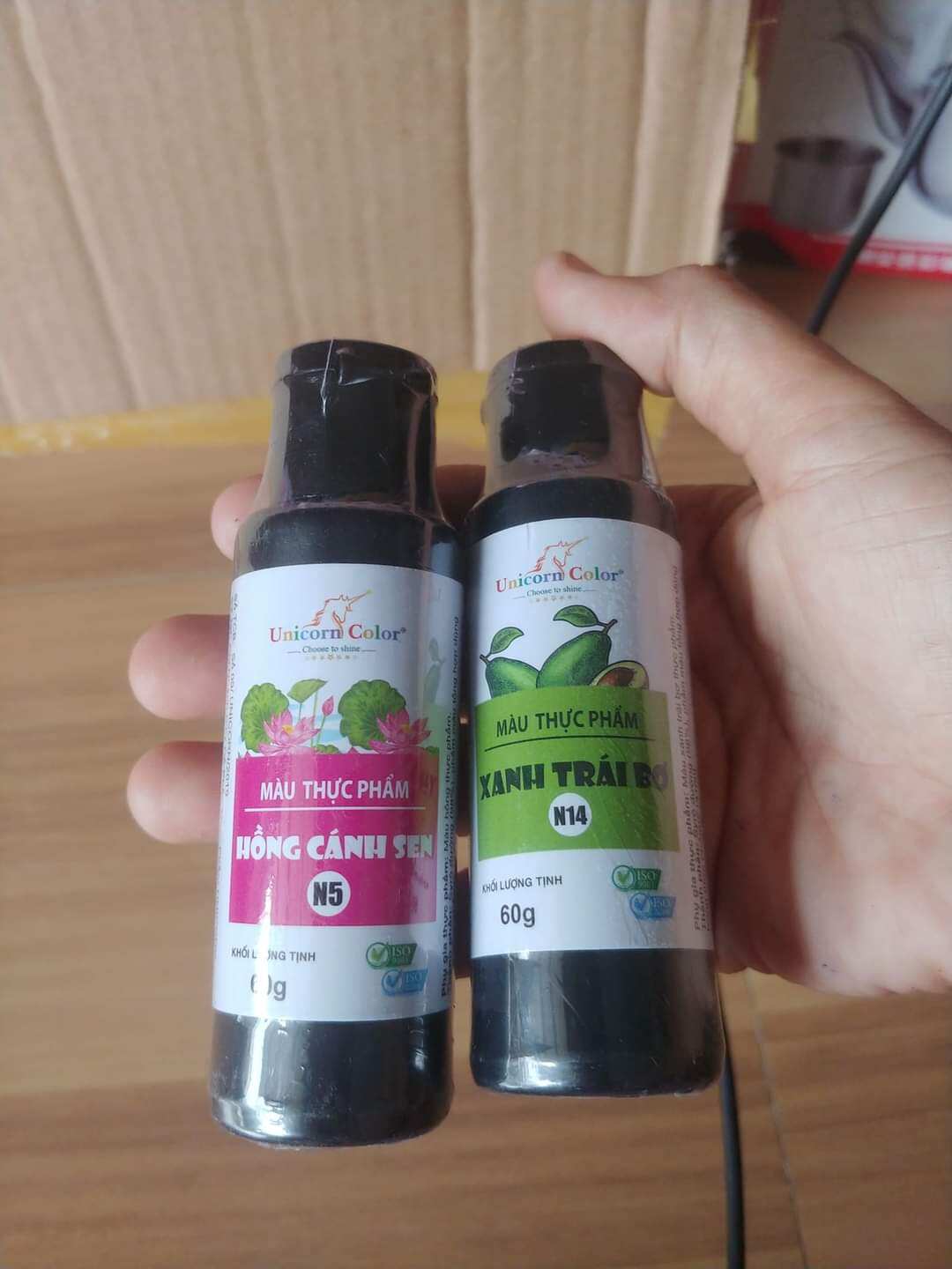 set 8 màu thực phẩm chai 60g