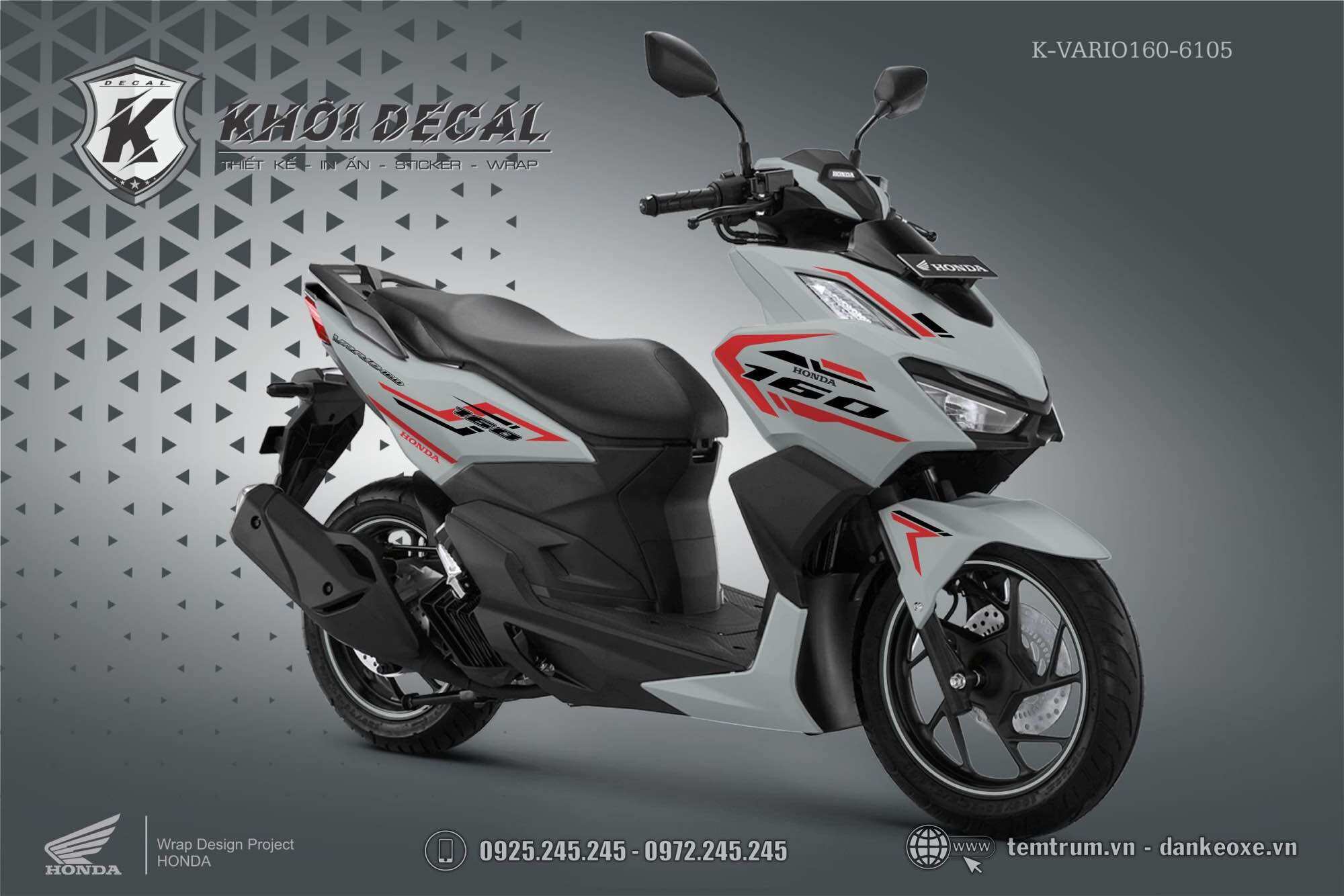 Tem Vario 160 decal cao cấp