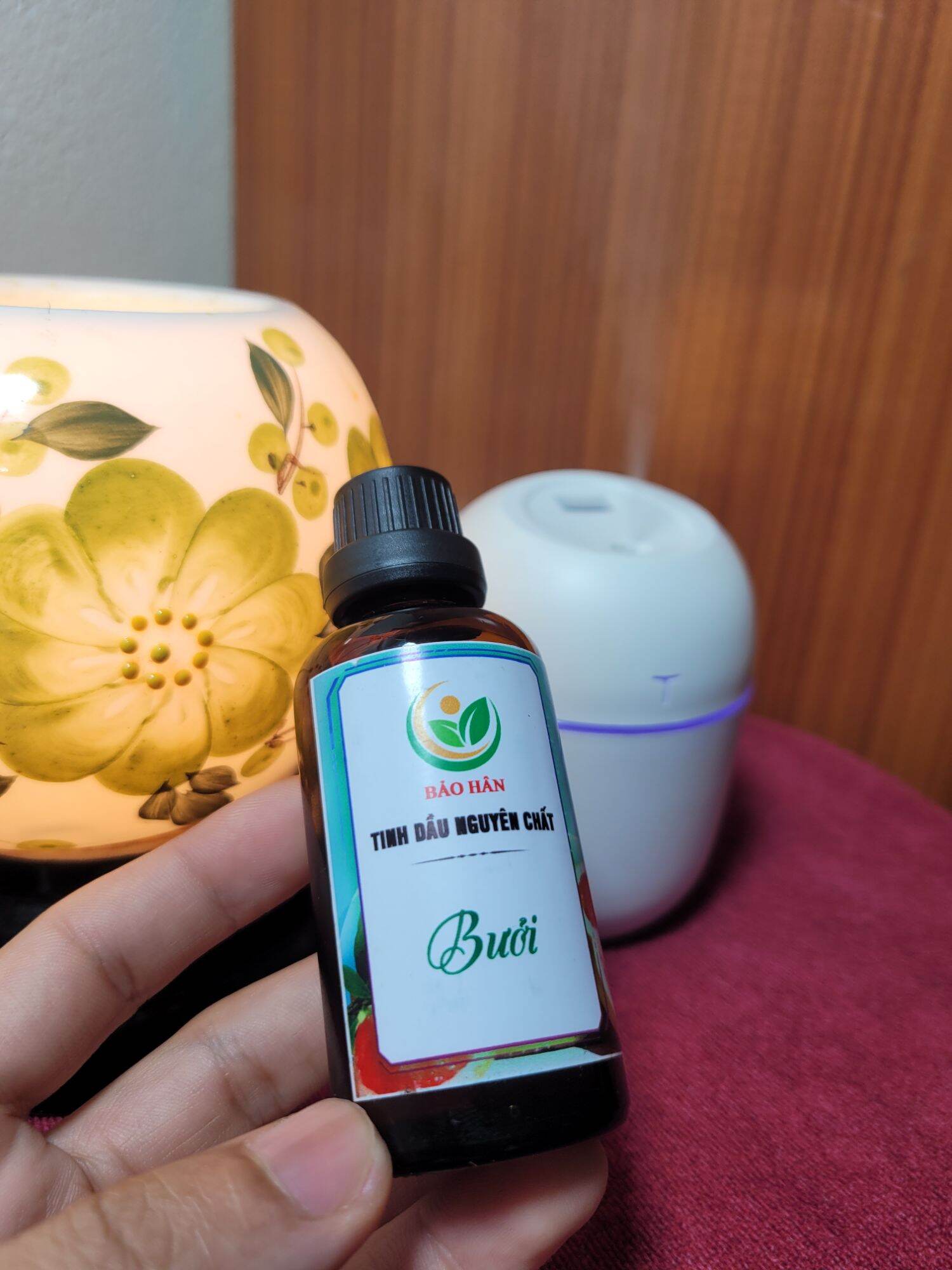 Tinh dầu Bưởi nguyên chất [ tặng vỏ lọ treo xe ]