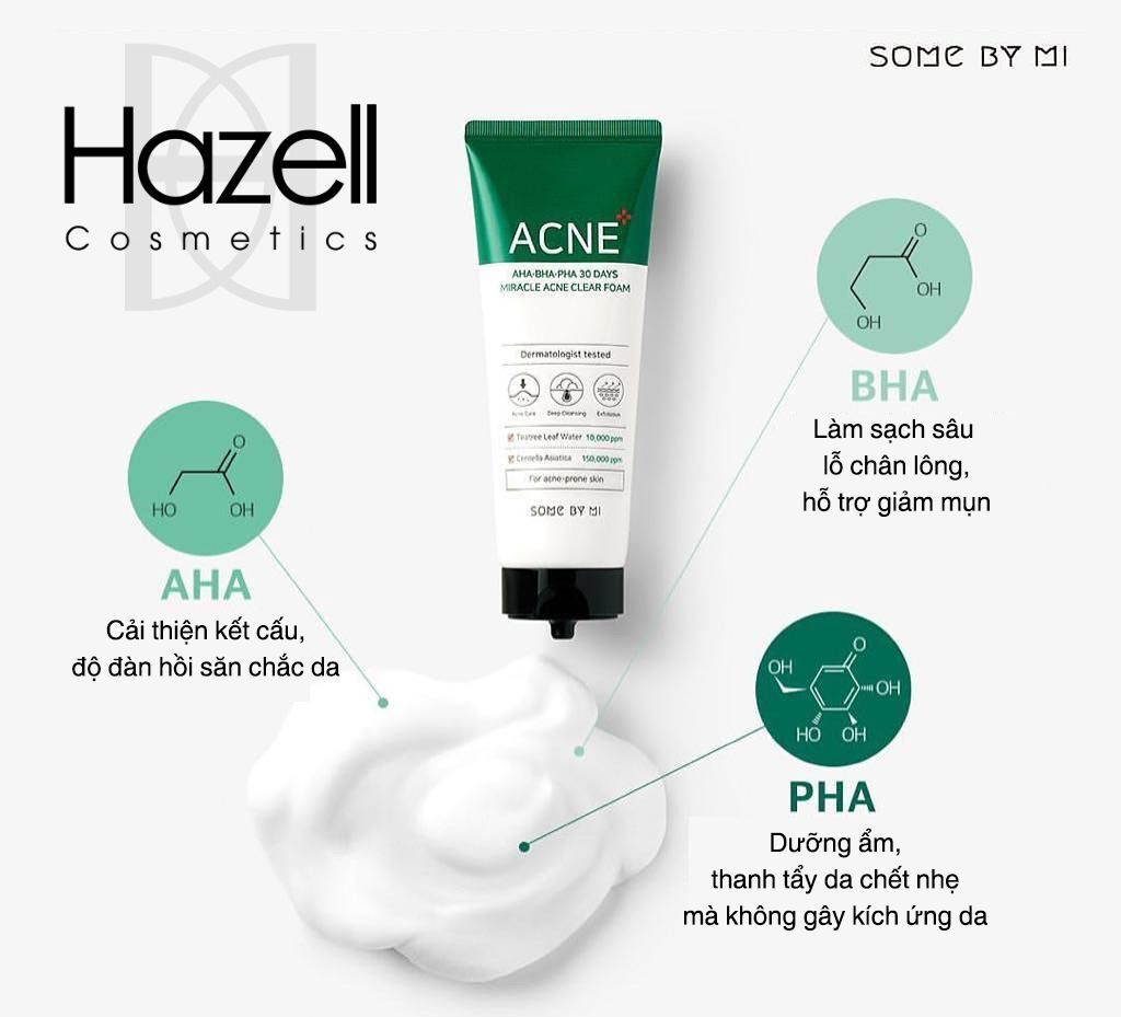 [CHÍNH HÃNG] Sữa rửa mặt giảm mụn SOME BY MI 100ml