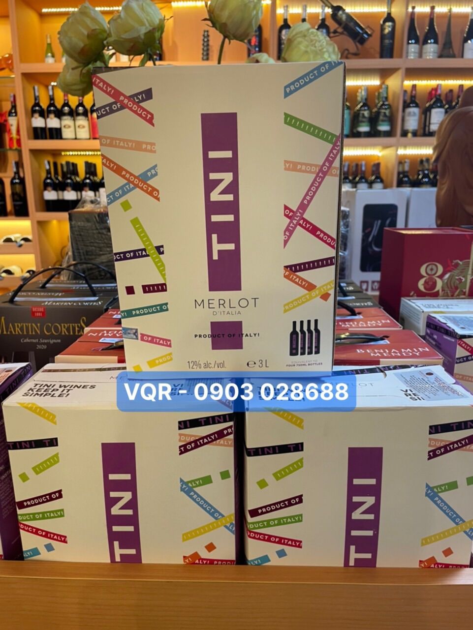 Tini ý nhập khẩu - vang 3l
