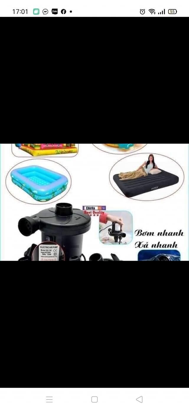 Bơm điện 2 chiều  hút thổi