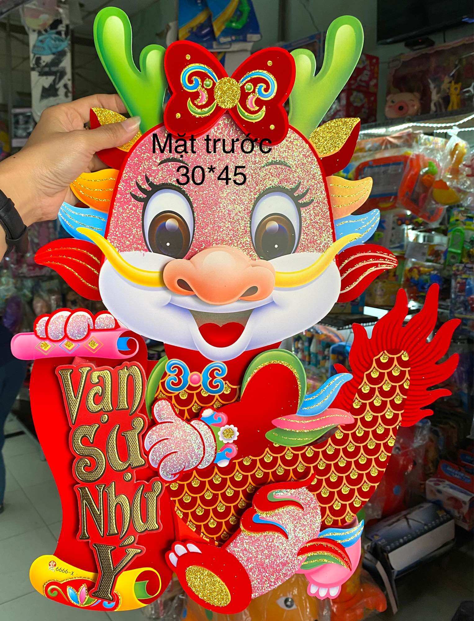 Decal trang trí tết mẫu mới 2024