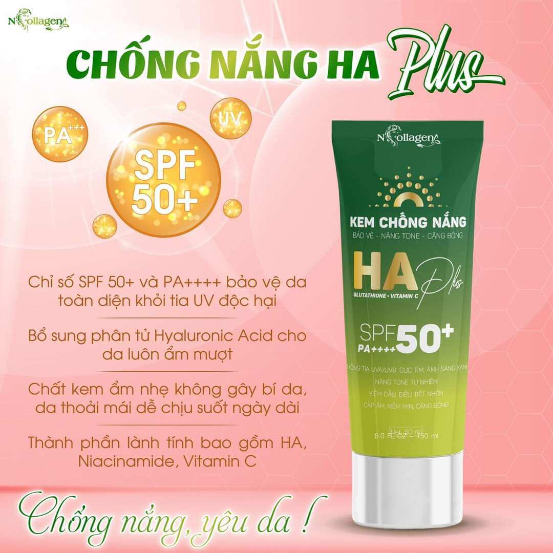 Combo kem sâm xanh & chống nắng HA kiềm dầu
