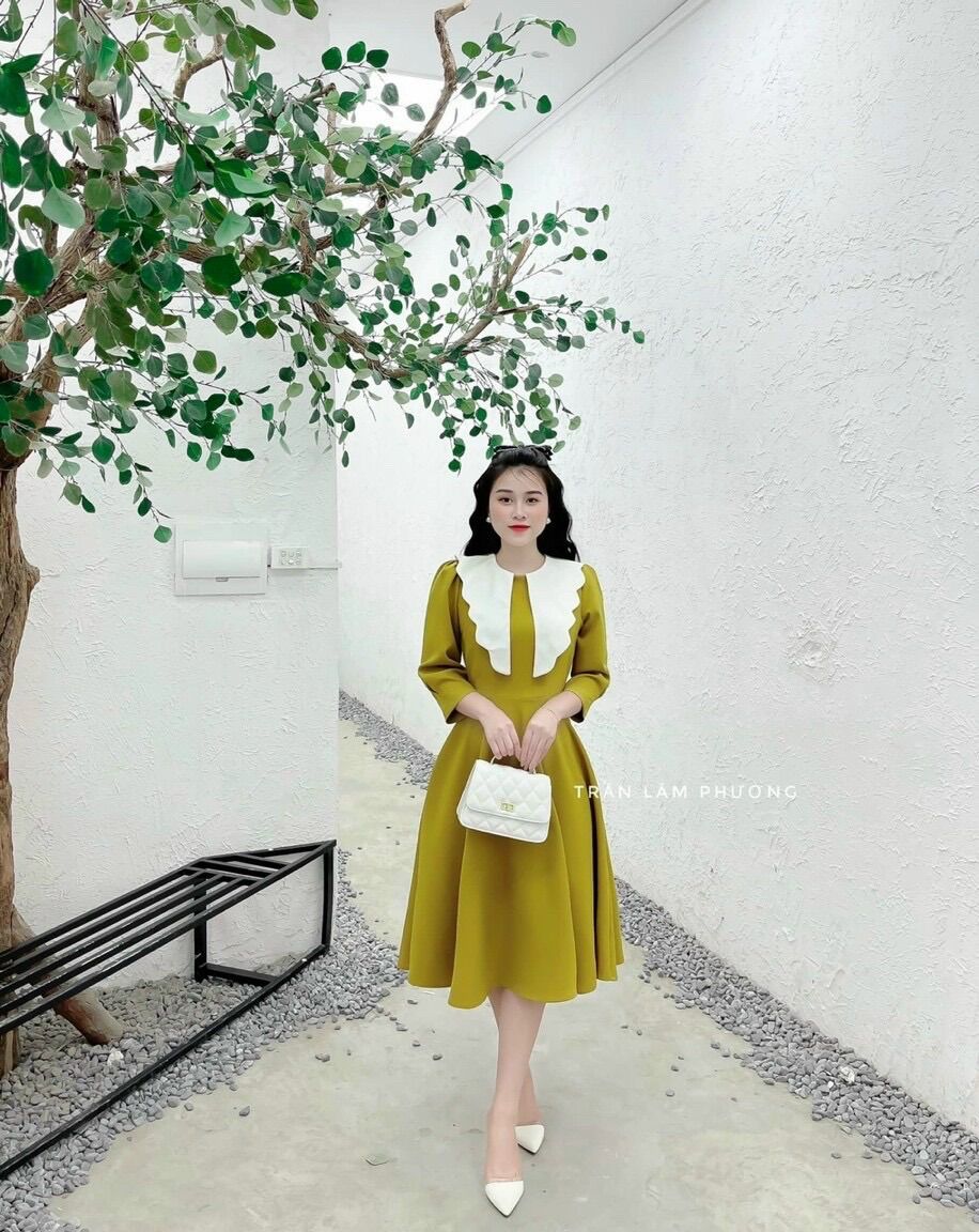 Đầm xoè tay lở đi tiệc cực bánh bèo