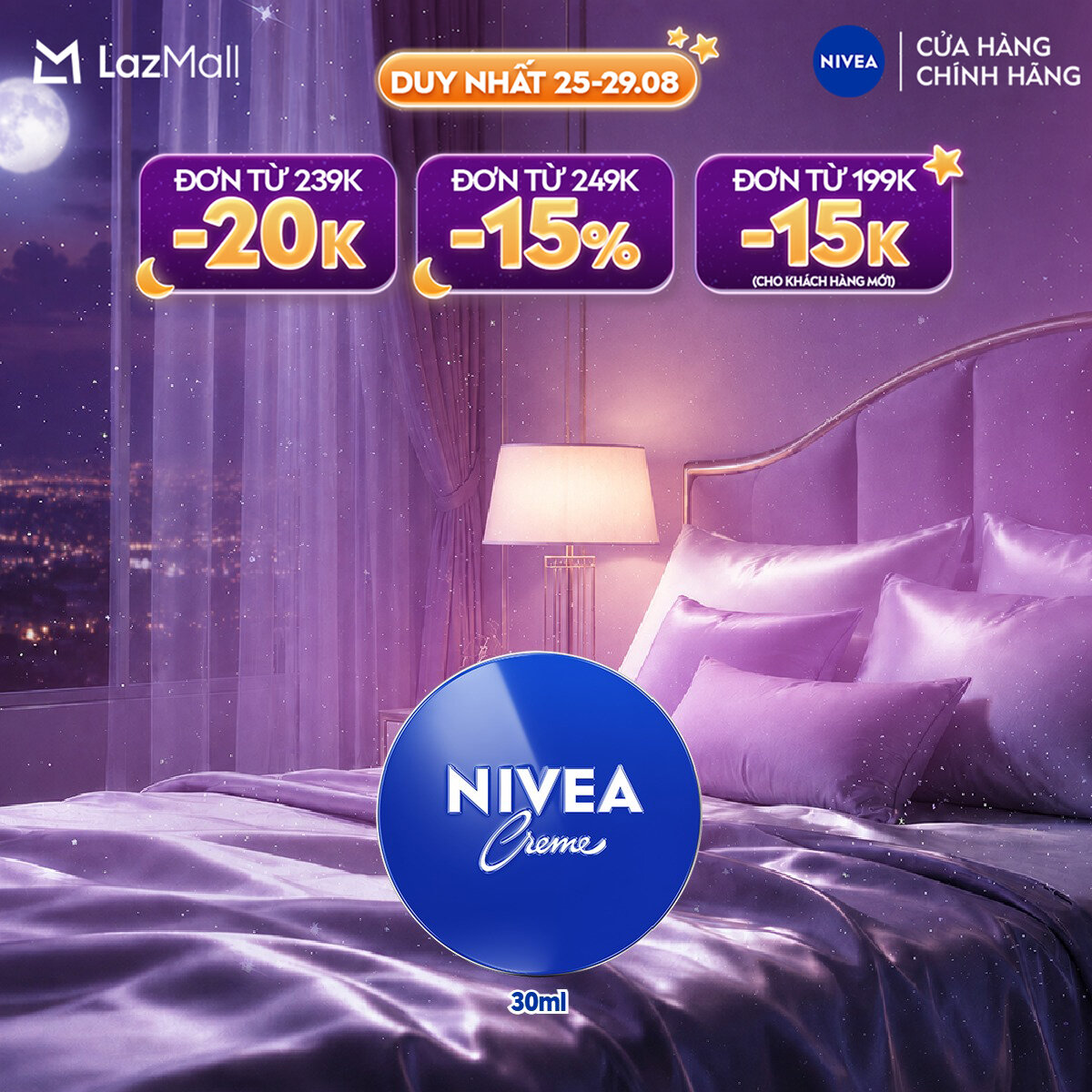 Kem Dưỡng Ẩm Da NIVEA Crème 30ml / kem body / Dưỡng Ẩm Da Mặt - 80101