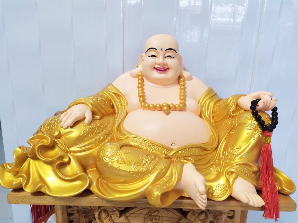 [HCM]Tượng Phật di lặc tam tài cao 21cm ngang 38cm