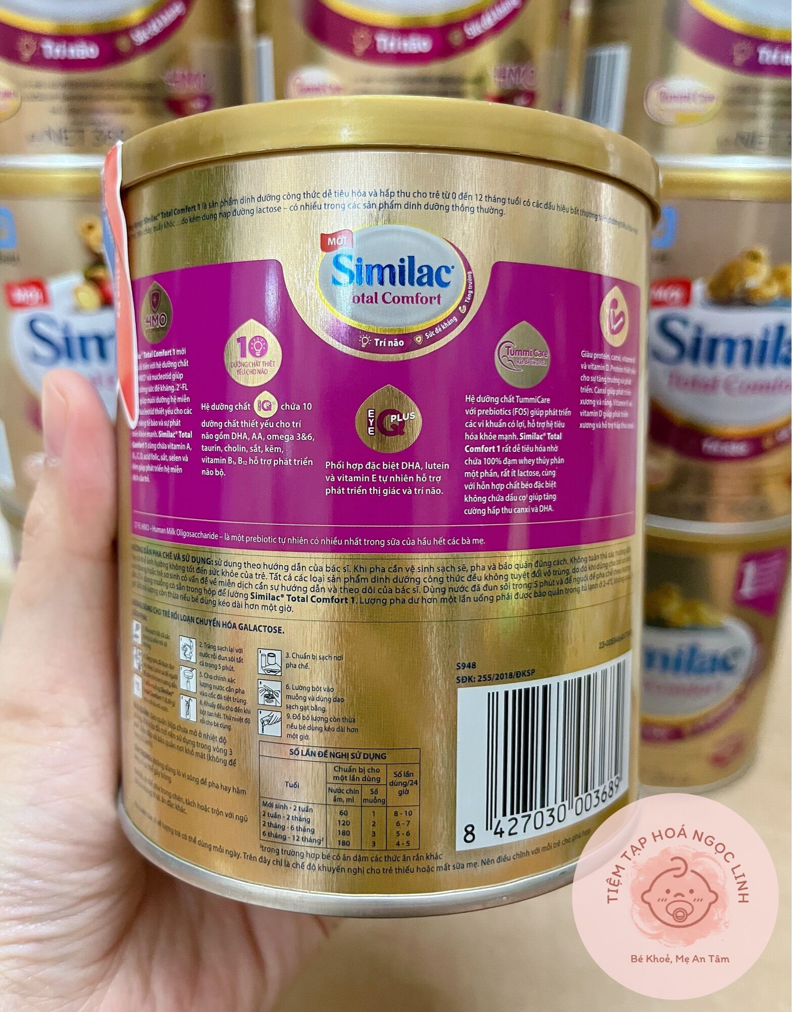 Sữa bột SIMILAC TOTAL COMFORT 1 (0-12 tháng tuổi) 360g