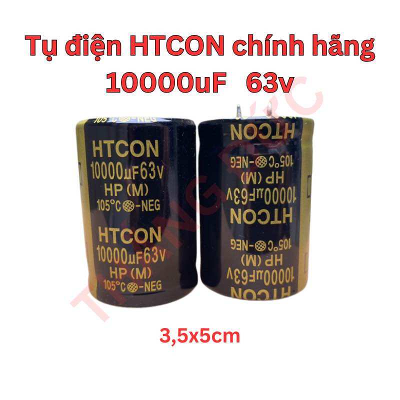 Tụ 63v 10000uf chính hãng HTCON , cao cấp AUDIO