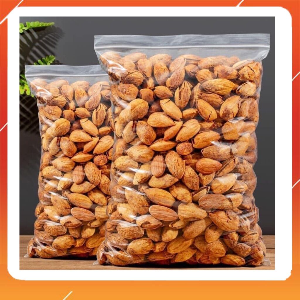 Hạnh nhân rang bơ siêu ngon gói 500gram, hạt hạnh nhân dinh dưỡng hỗ trợ giảm cân