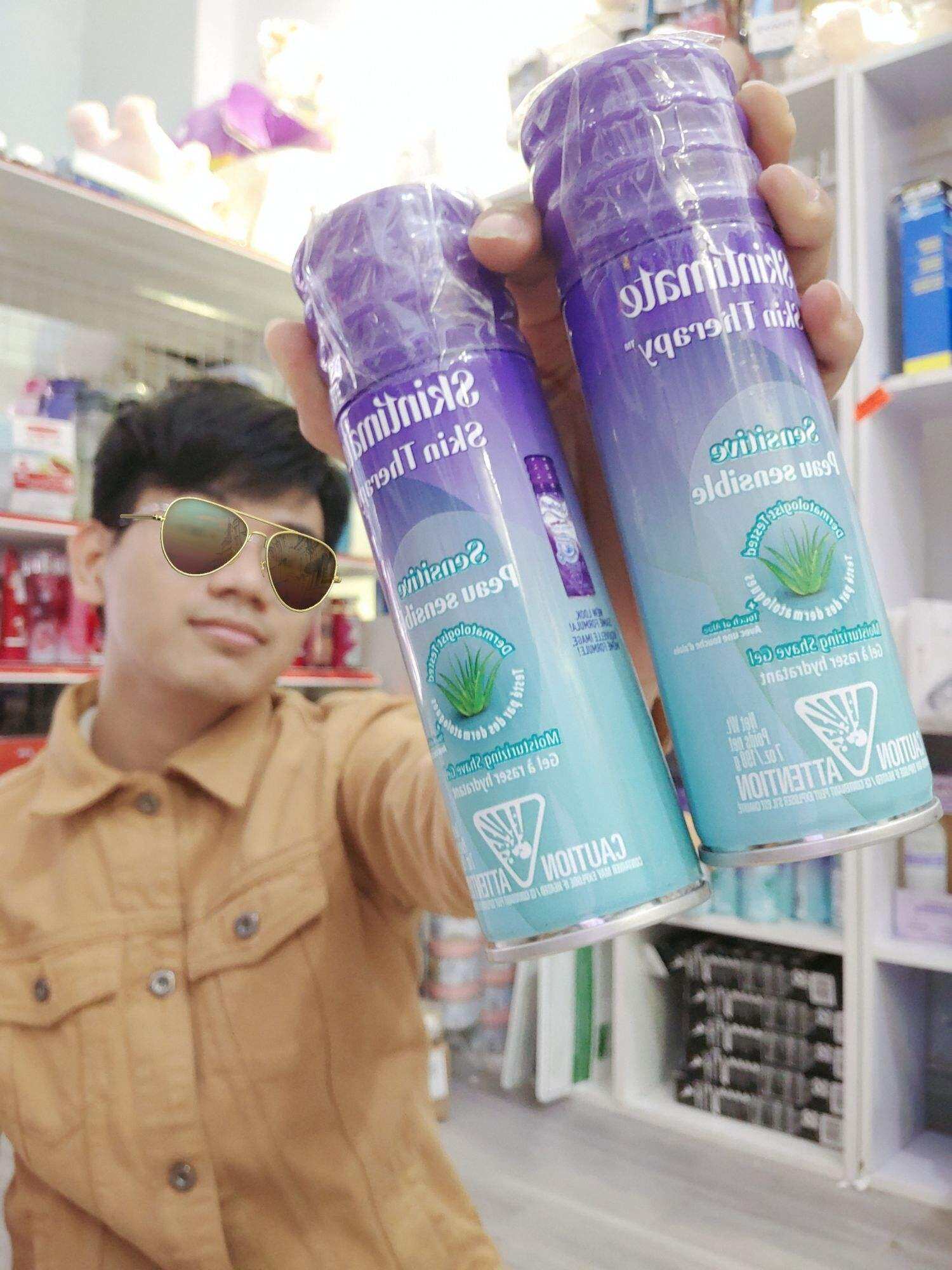 Bọt cạo lông skintimate skin therapy 198g từ MỸ