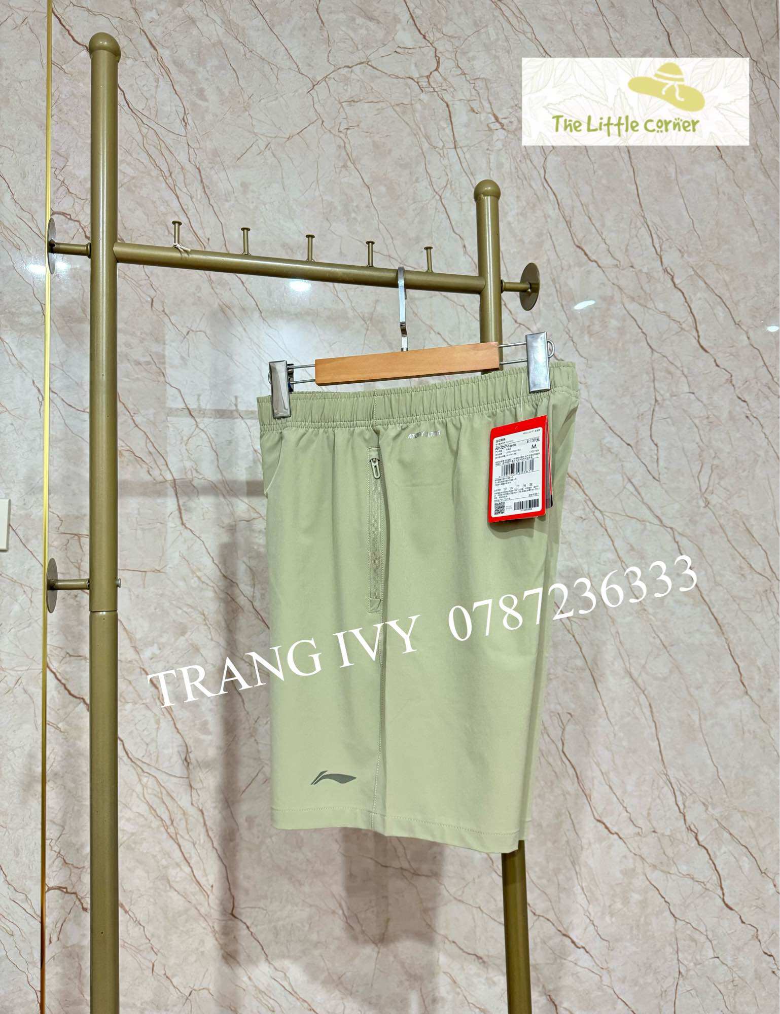 Quần short gió nam Lining AKST297