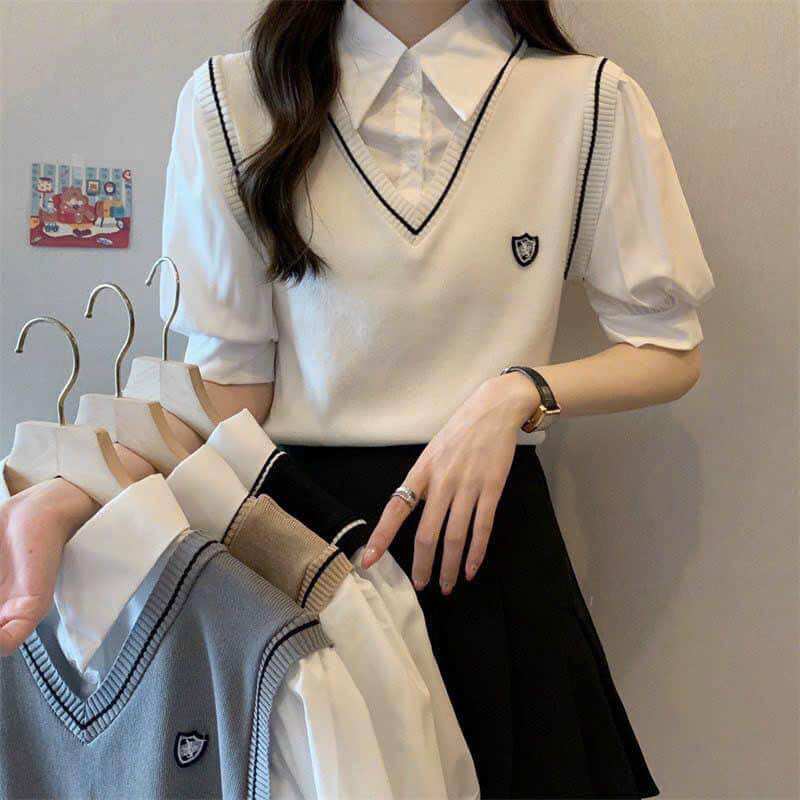 Áo len gile hàng QC dành cho nữ