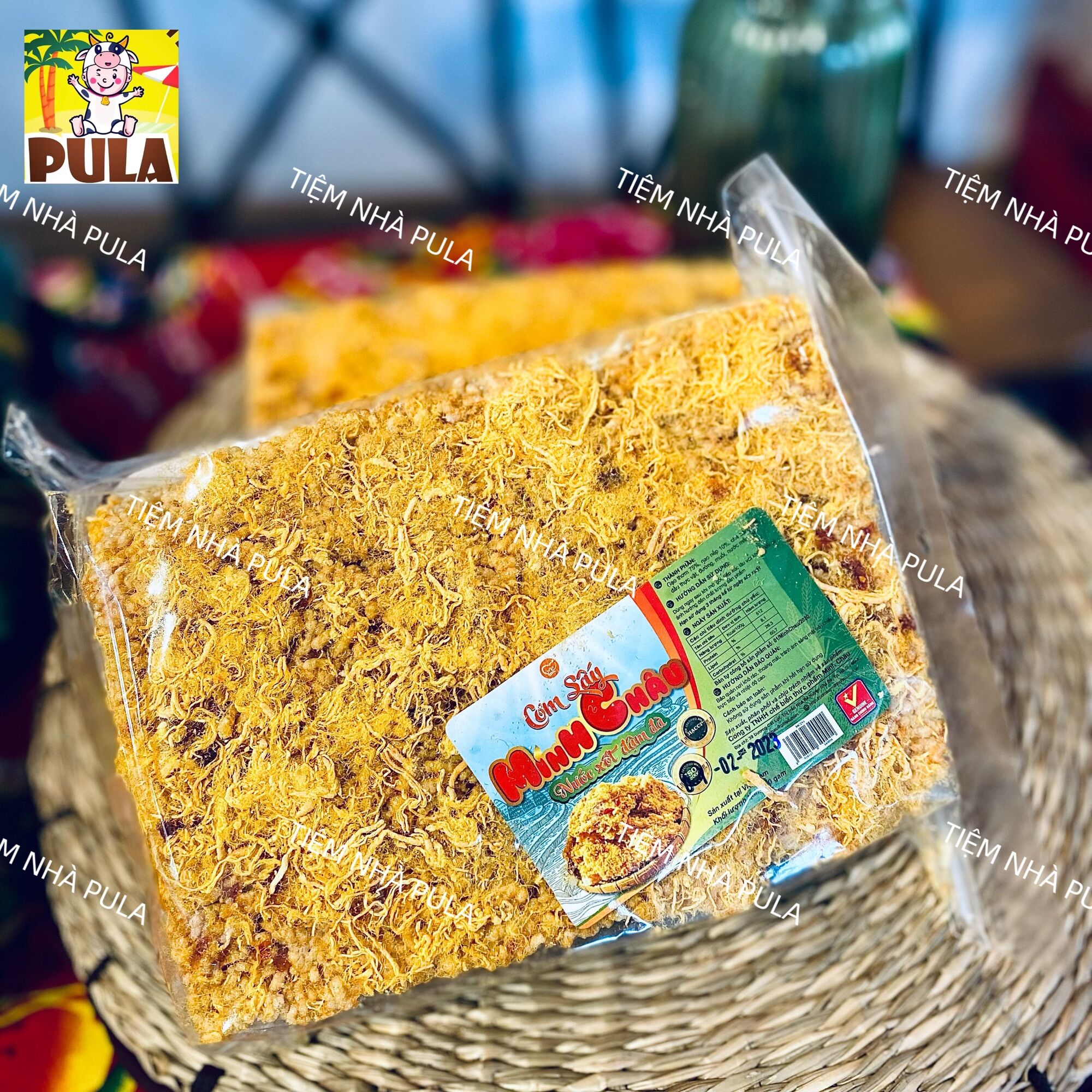 Cơm cháy chà bông minh châu 250gr/ cơm sấy chà bông minh châu 250gr