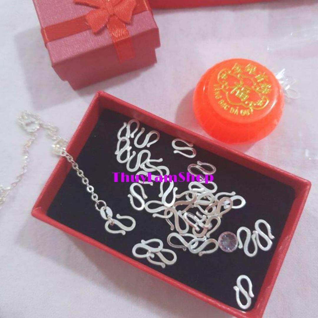 Móc khóa bạc S925 làm khóa vòng tay, khóa dây chuyền, bạc cao cấp sáng đẹp bảo hành trọn đời