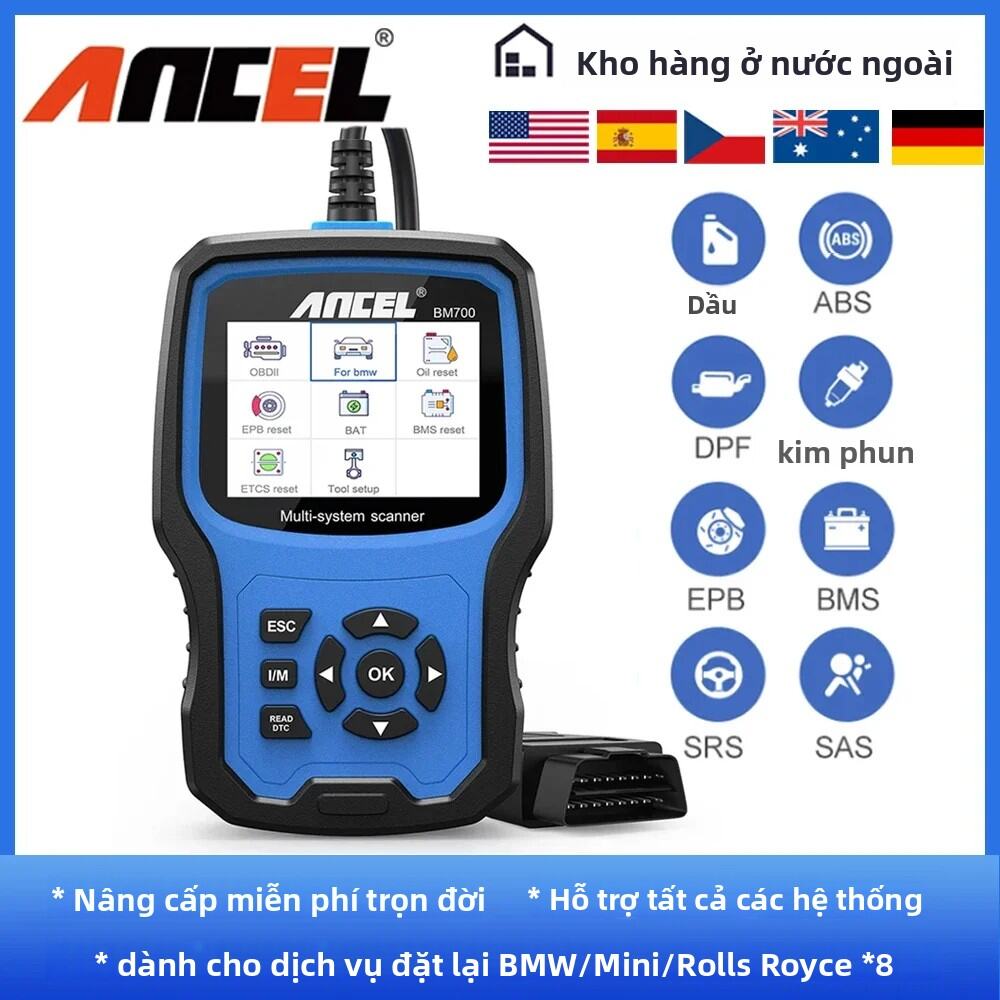 Máy Quét OBD2 ANCEL BM700 PRO Dành Cho MINI EPB SAS Airbag TPMS Reset Pin Dầu - Công Cụ Chẩn Đoán Ô 
