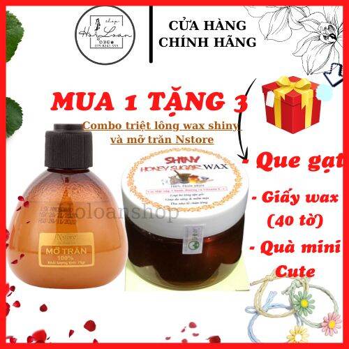 Combo Triệt Lông Wax Shiny Và Mỡ Trăn Nstore