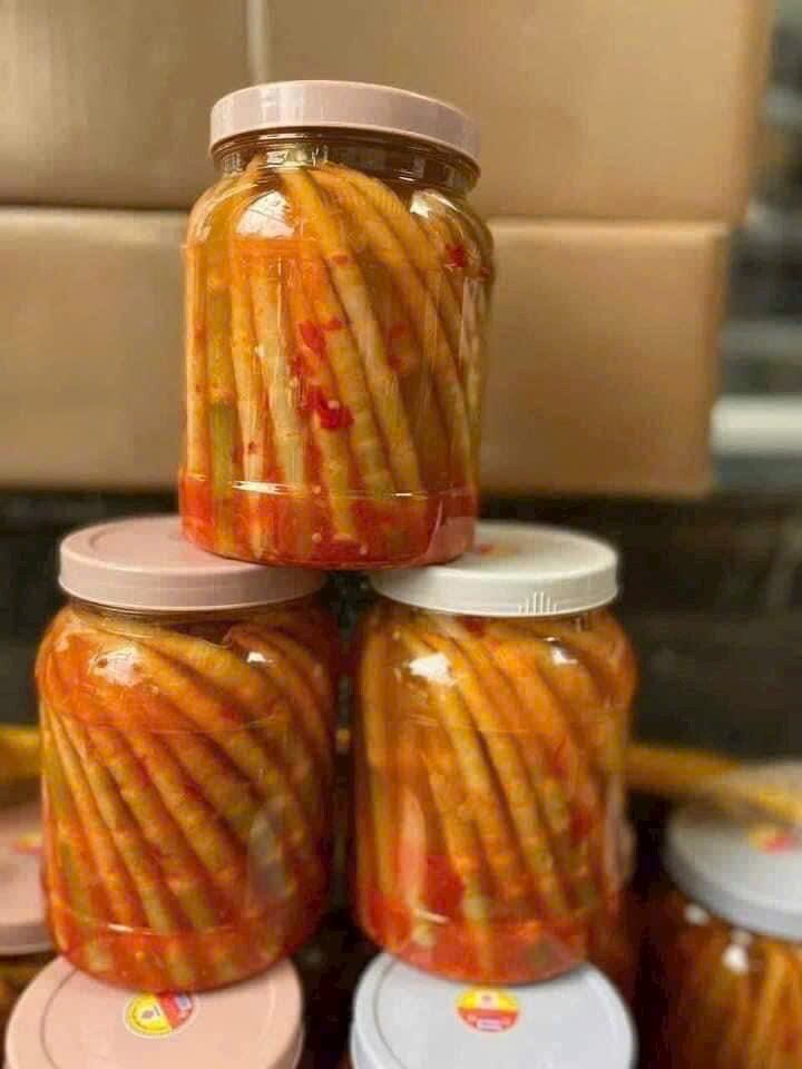Măng trúc ngâm ớt lọ 1kg