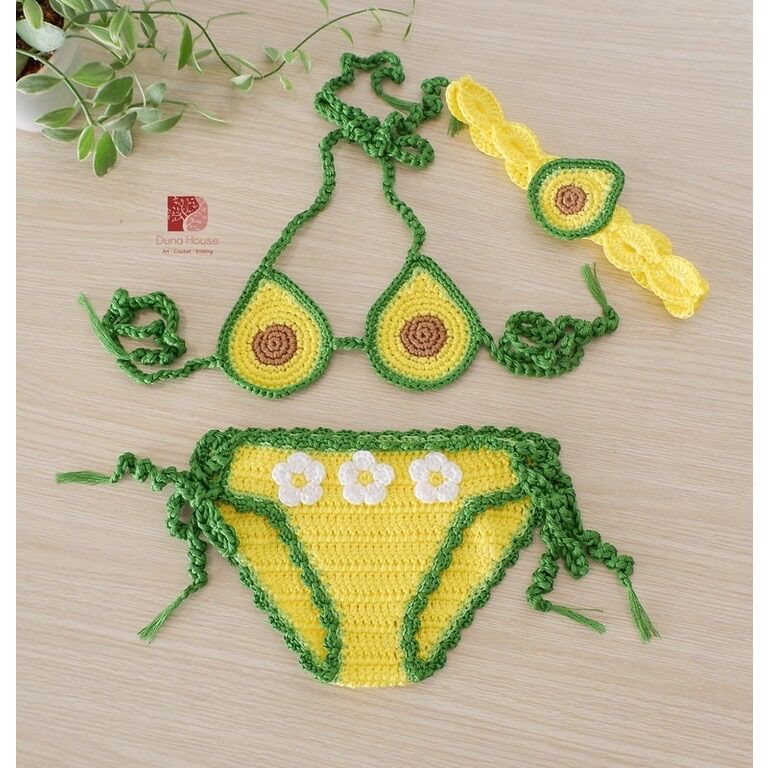Bikini Handmade đi biển cho bé (mẫu 2)