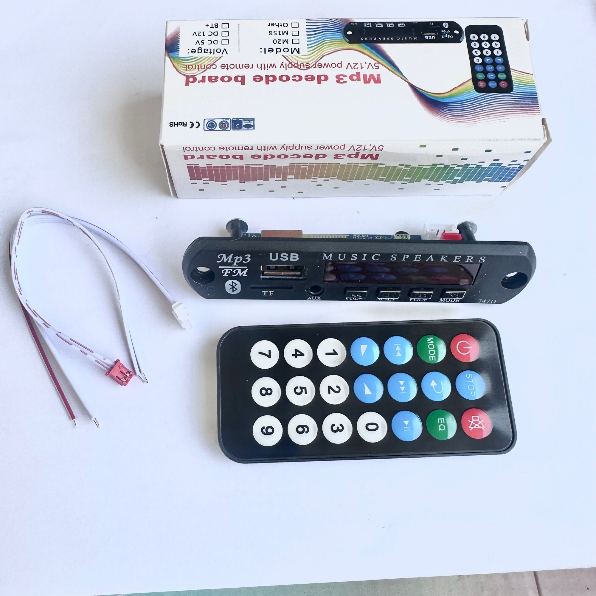 Mạch bluetooth mp3 cho amply, độ chế