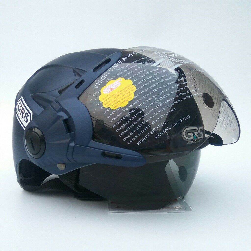 nón bảo hiểm grs 2 kính 966