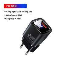 Bộ Sạc Nhanh QOOVI 33W GaN Dual-Port USB Type C Bộ Sạc Tường PD Tương Thích Với iPhone Samsung Xiaomi - Đen/Trắng